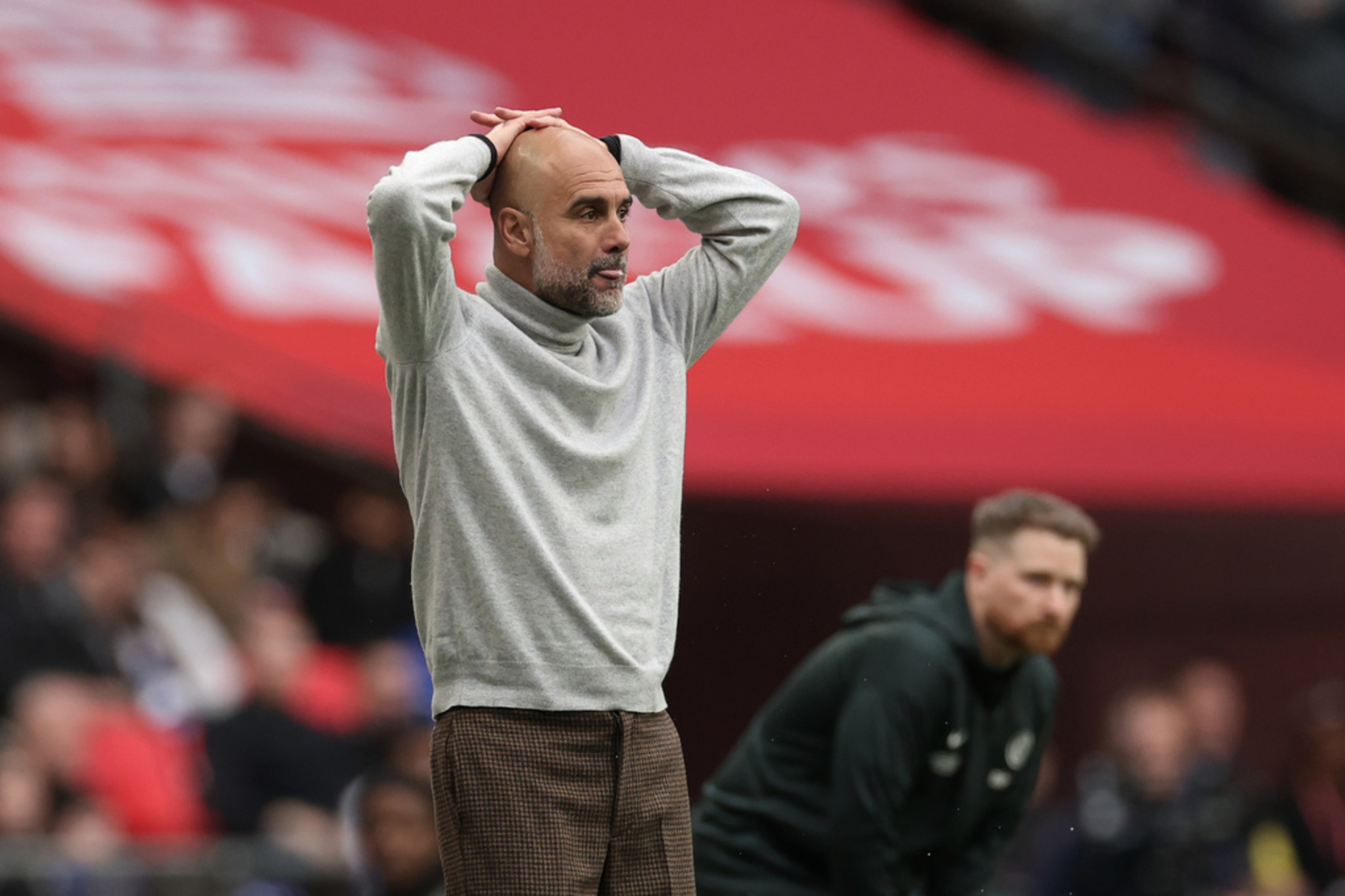 Manchester City's head coach Pep Guardiola