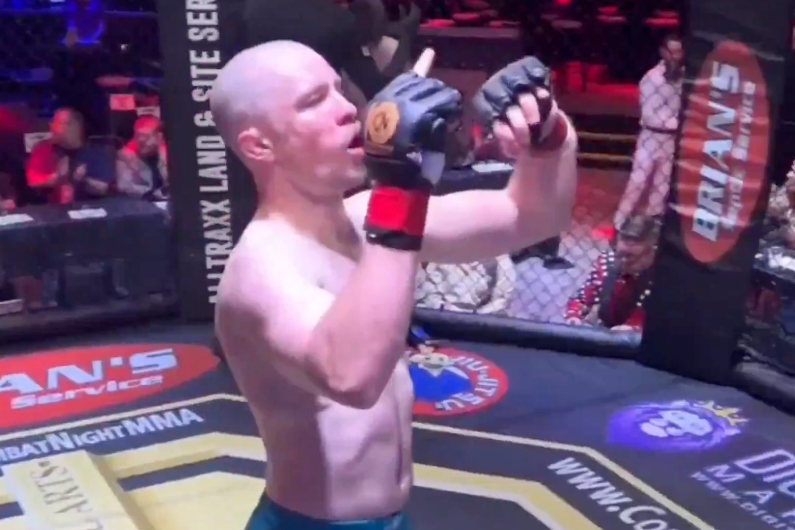 An amateur MMA fighter went viral after continuing to fight and securing the finish despite suffering a broken arm during the bout. The fighter reportedly only realized the severity of the injury after the match ended. Fans online were stunned by the combination of adrenaline, toughness and pain tolerance shown in the shocking clip.