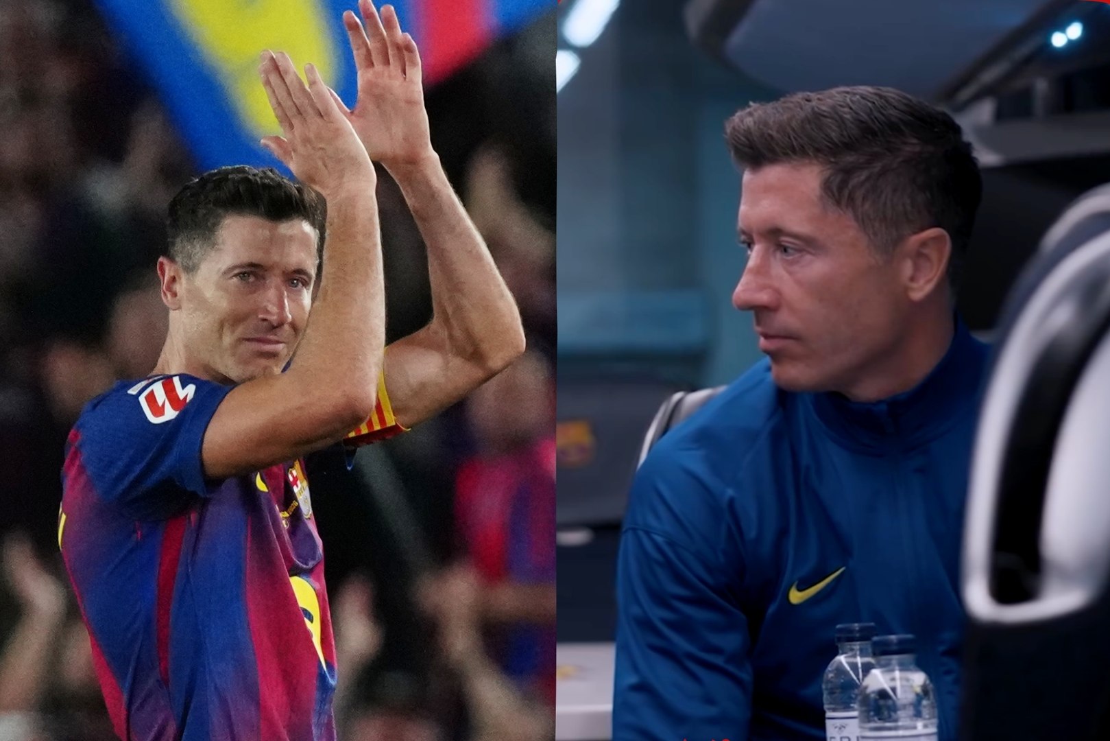 Robert Lewandowski became emotional before Barcelona’s final home match of the season as fans realized his time at the club was ending. Barça shared footage showing the striker visibly affected while preparing for the game against Real Betis. After four seasons, Lewandowski leaves the club as one of its top scorers in history.