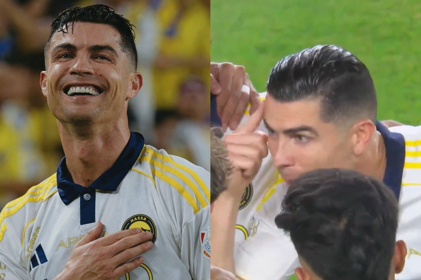Cristiano Ronaldo appeared completely locked in just seconds before the biggest match of Al-Nassr’s season. As the players formed a circle before kickoff, CR7 took over and started rallying his teammates with total intensity, waving his arms and transmitting all the pressure and energy of the moment.