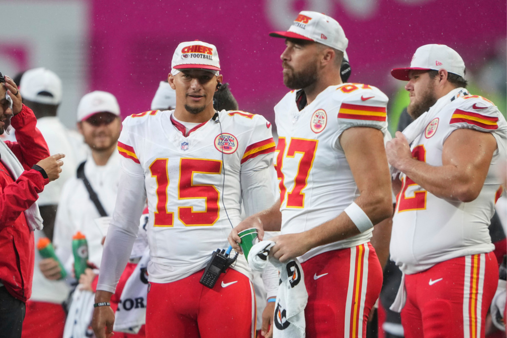 Patrick Mahomes and Travis Kelce LAPRESSE