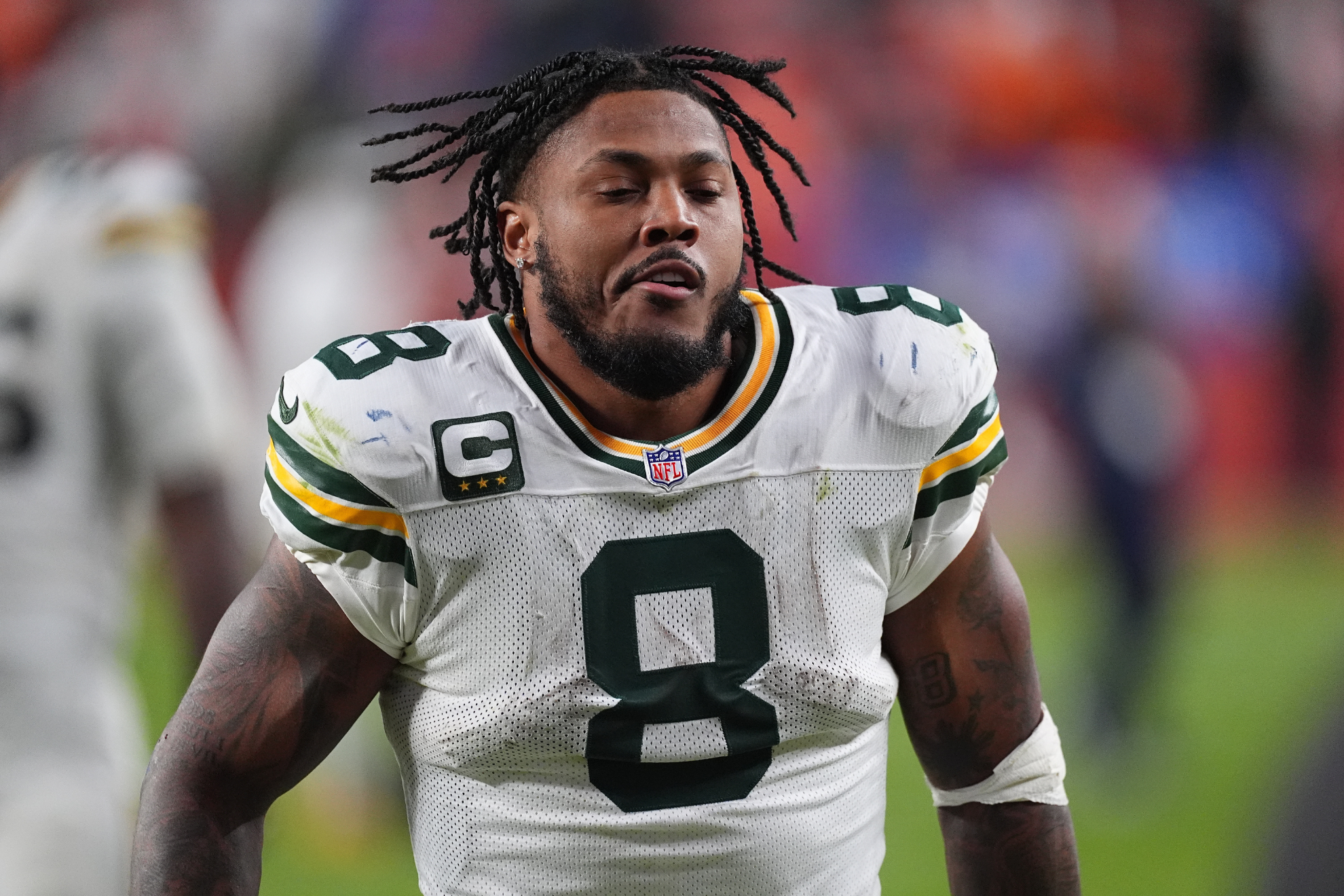 Green Bay Packers running back Josh Jacobs during the 2025 NFL season. LAPRESSE