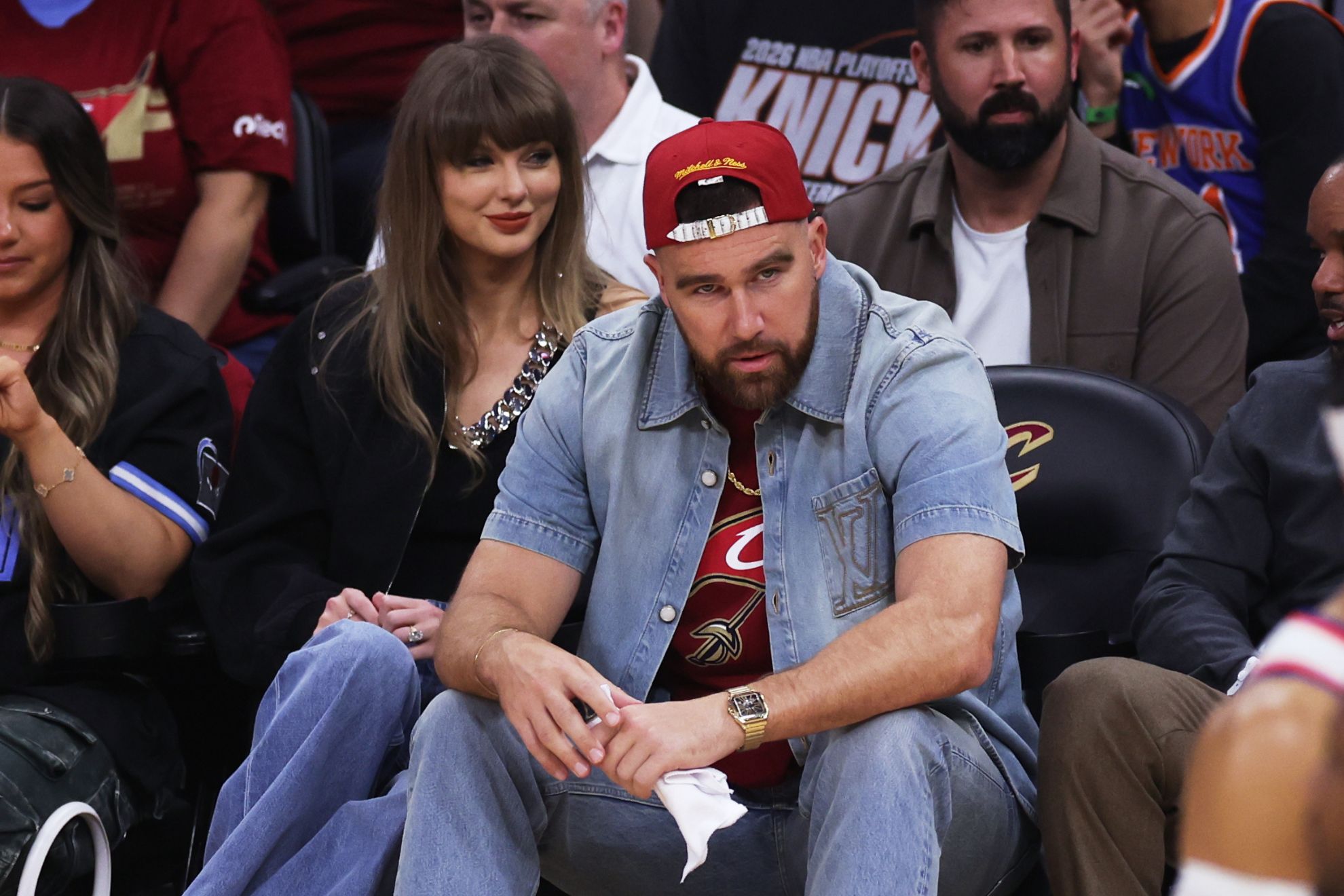 Taylor Swift and Travis Kelce.