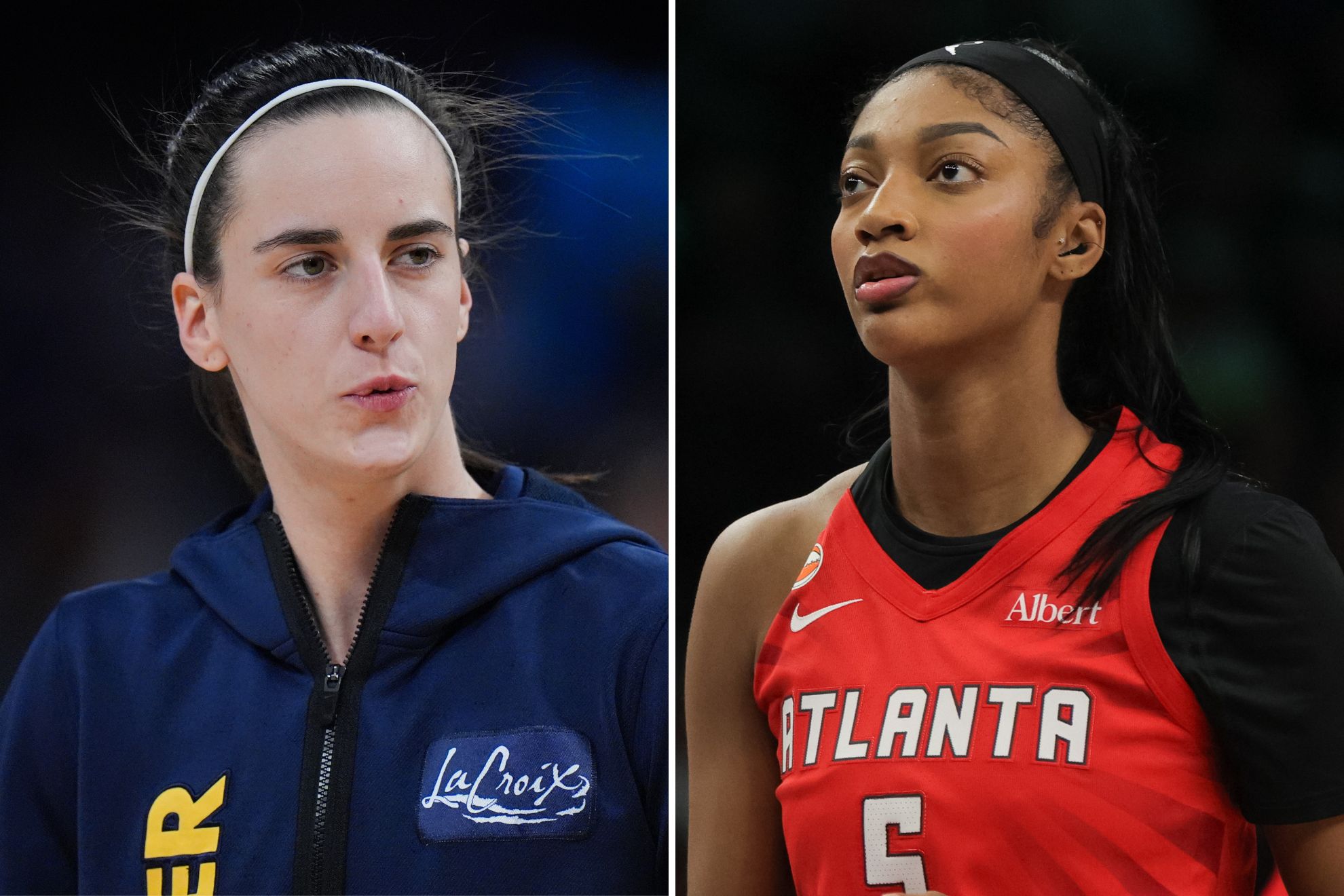 Caitlin Clark and Angel Reese LaPresse