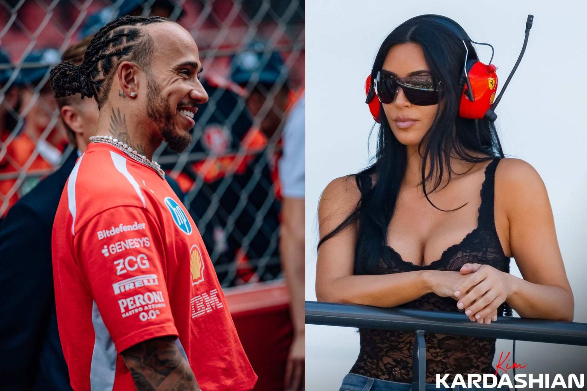 The moment Lewis Hamilton made Kim Kardashian nervous in front of thousands  of fans at Monte Carlo | MARCA