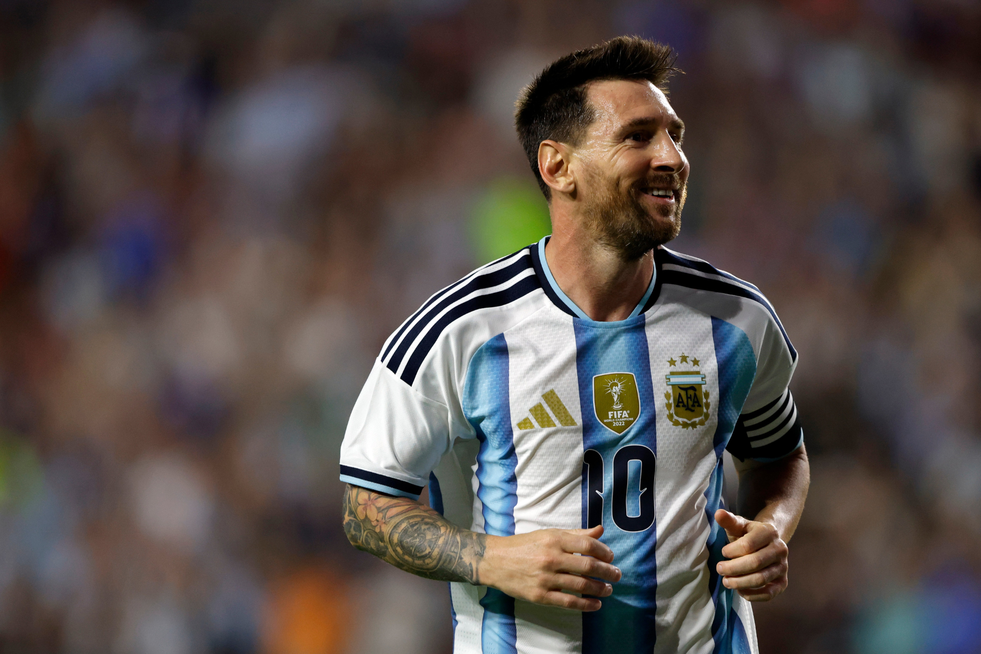 Lionel Messi gets a surprising new look days before his World Cup debut ...