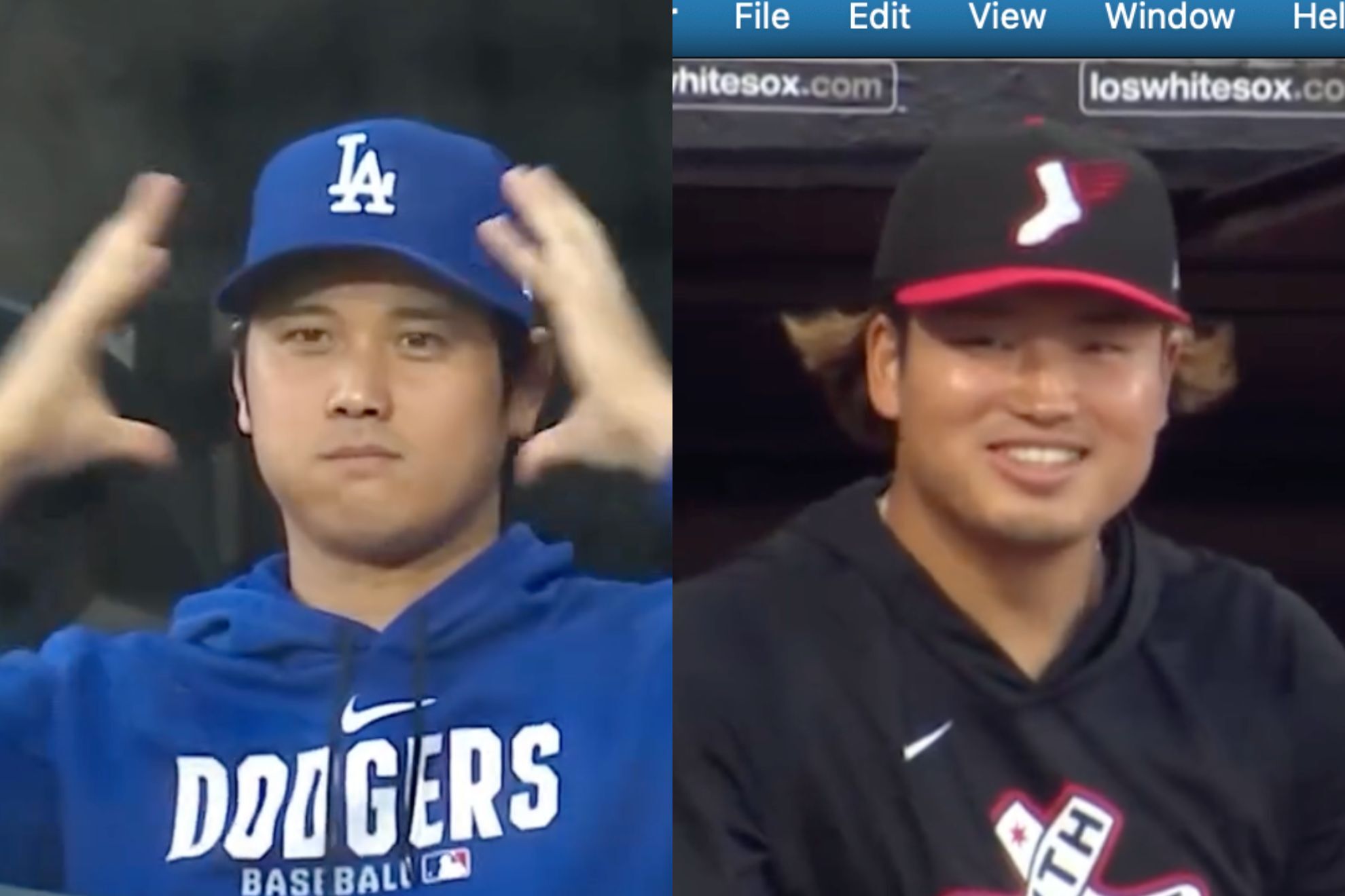 Shohei Ohtani and Munetaka Murakami share bromance during Los Angeles Dodgers' win