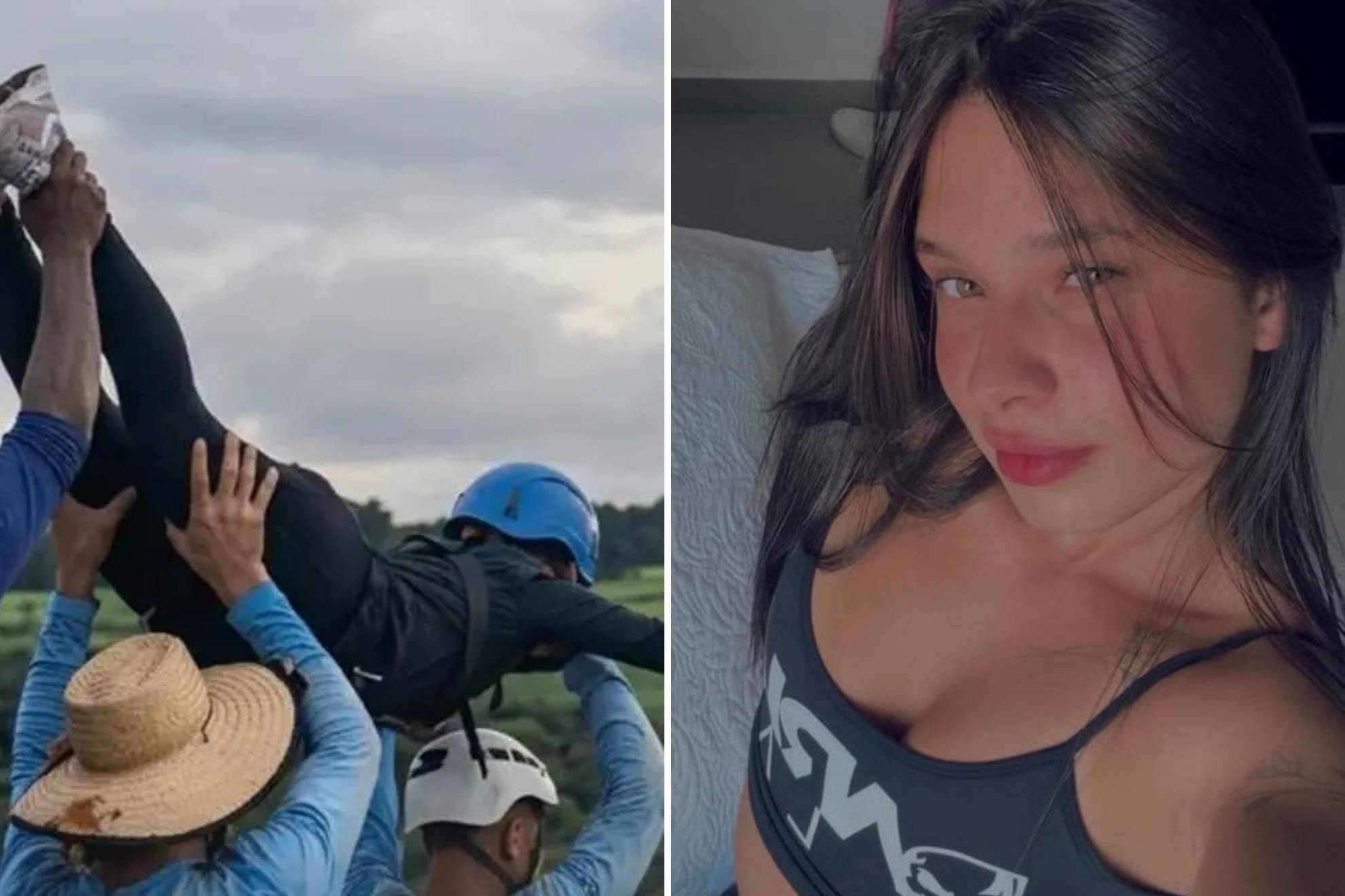 Who is Maria Eduarda Rodrigues de Freitas? The young woman who fell without  a rope during a bungee jump | MARCA