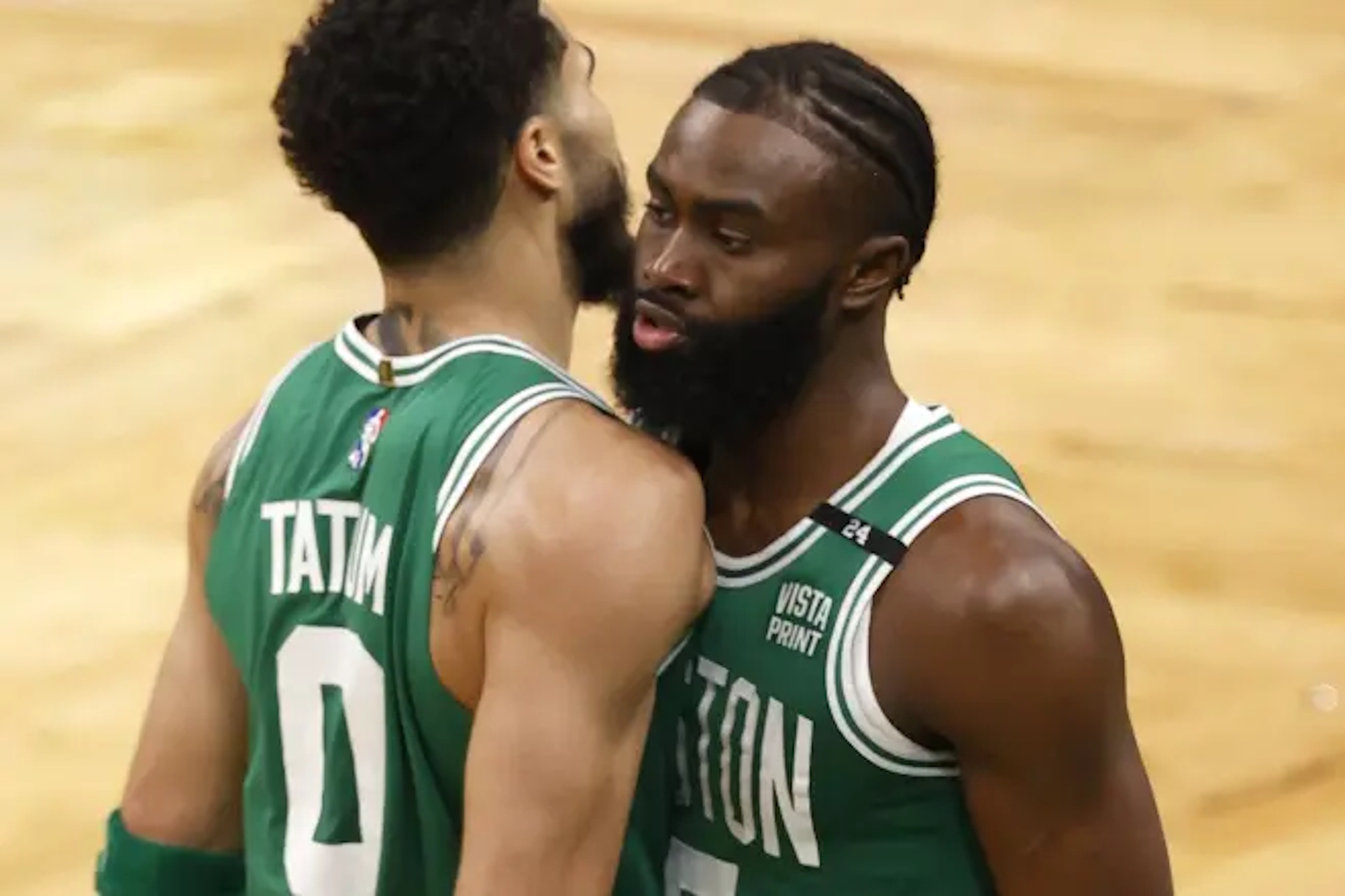 Jayson Tatum and Jaylen Brown LAPRESSE