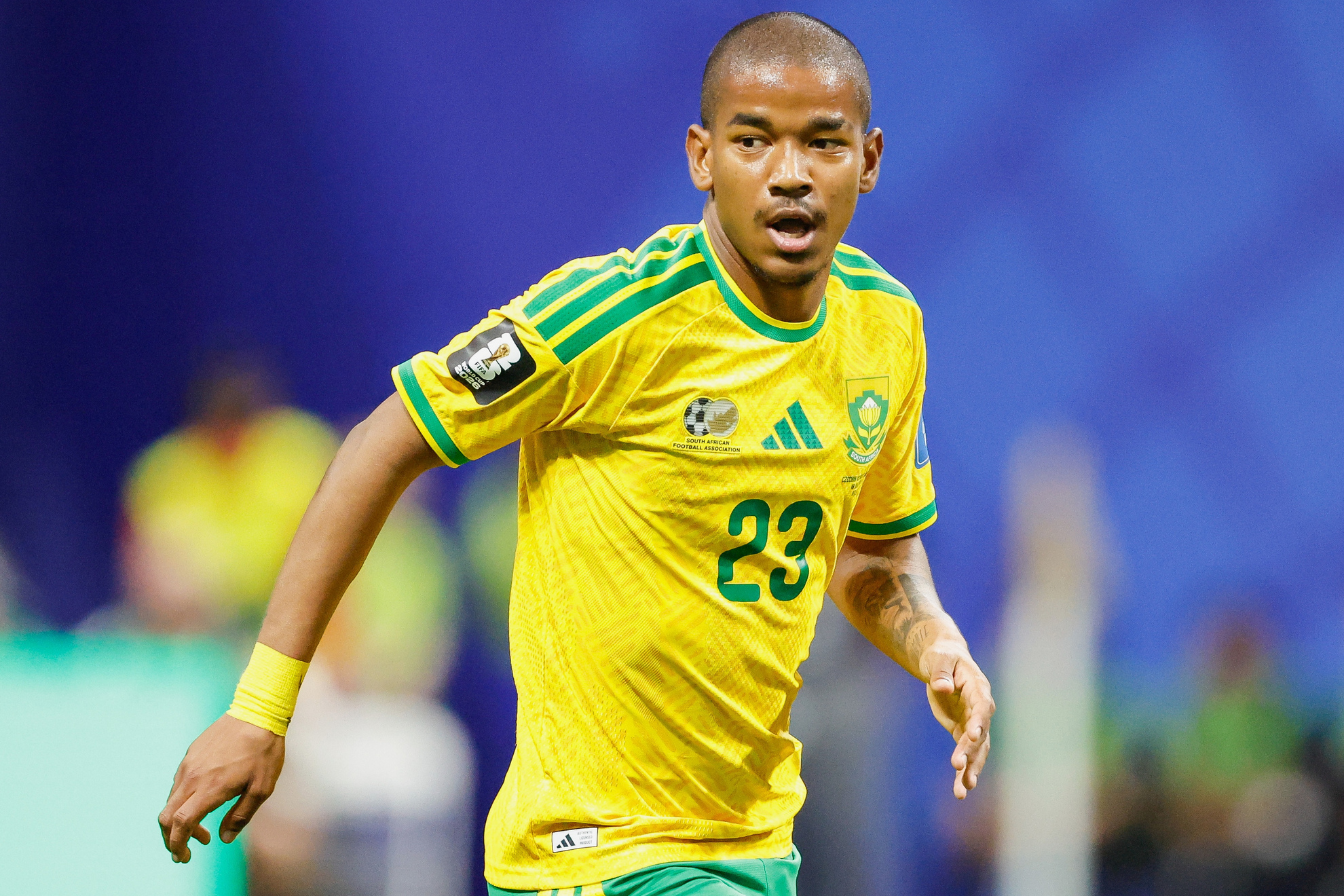 South Africa's Jayden Adams