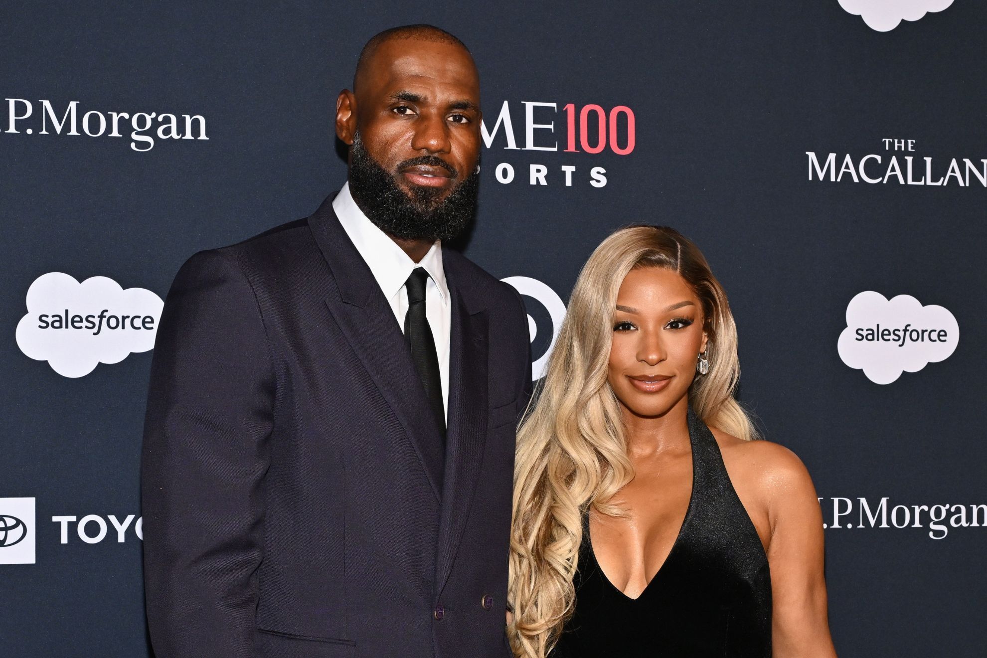 LeBron James and Savannah James LAPRESSE