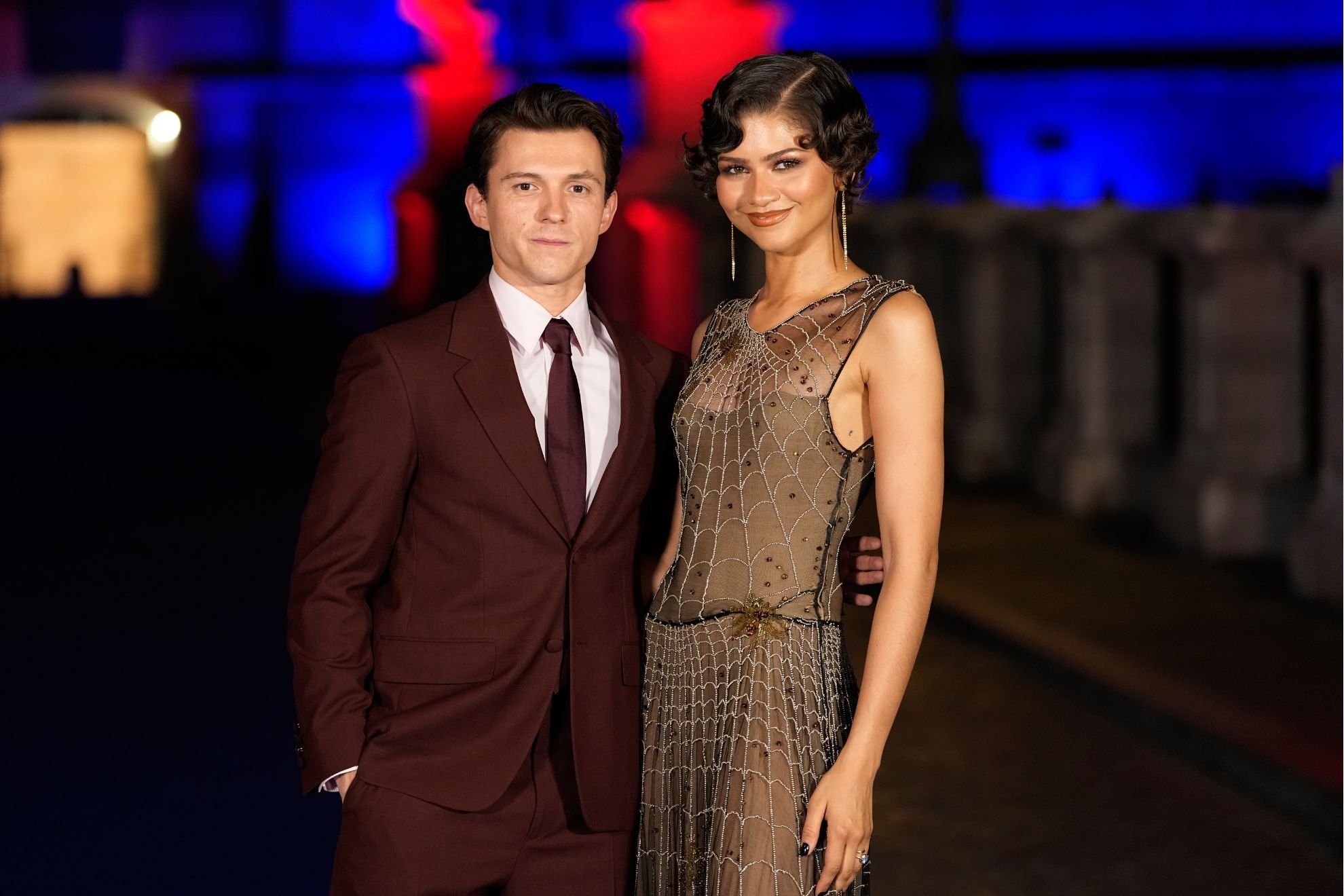 Tom Holland and Zendaya pose on the red carpet of the premiere for the movie "Spider-Man Brand New Day" at Sant'Angelo castle, in Rome, Tuesday, June 23, 2026.