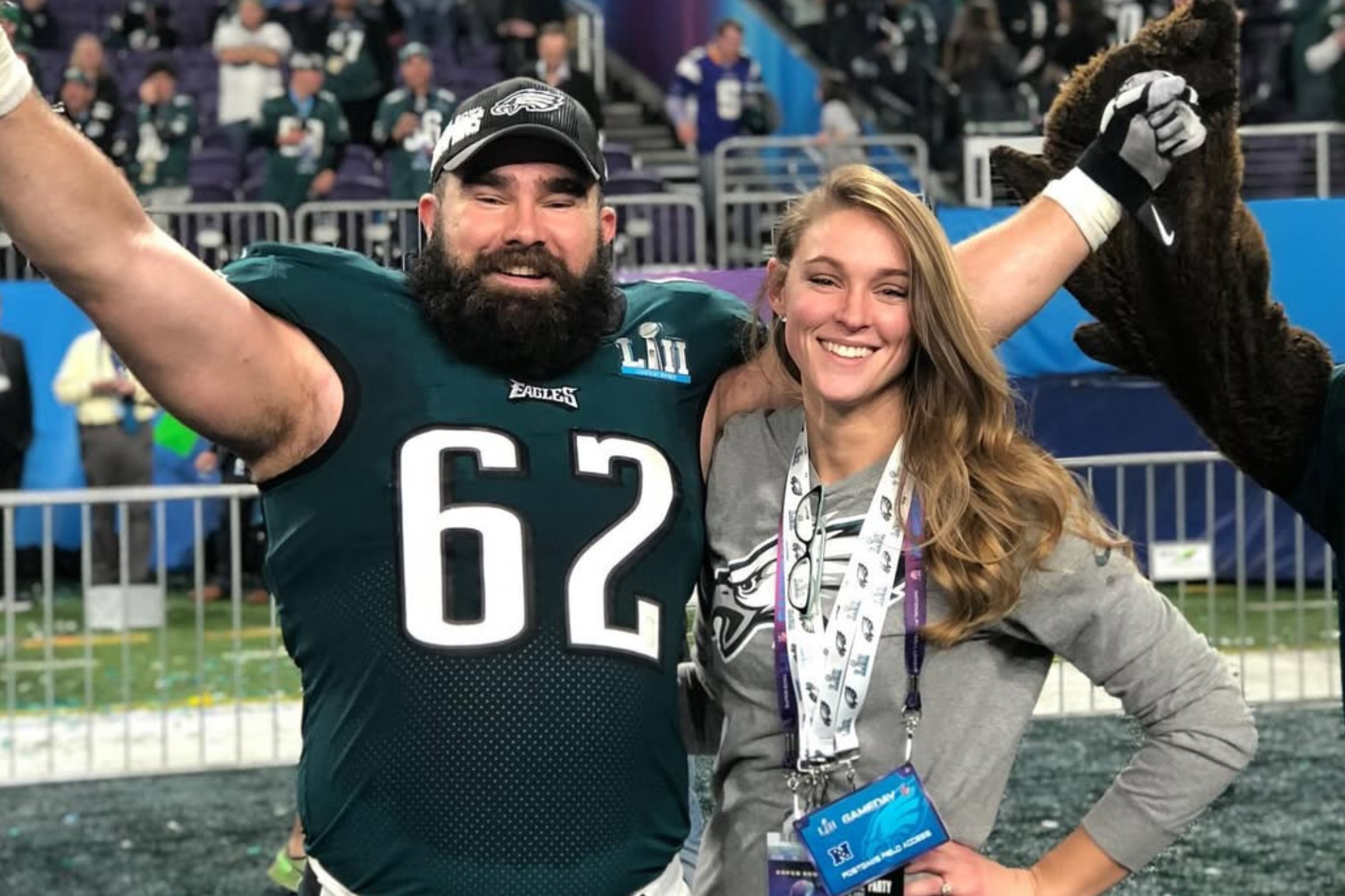 Jason and Kylie Kelce instagram
