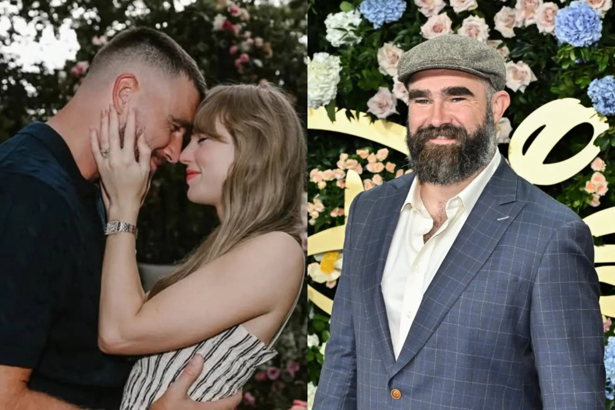 Travis Kelce, Taylor Swift and Jason Kelce LAPRESSE