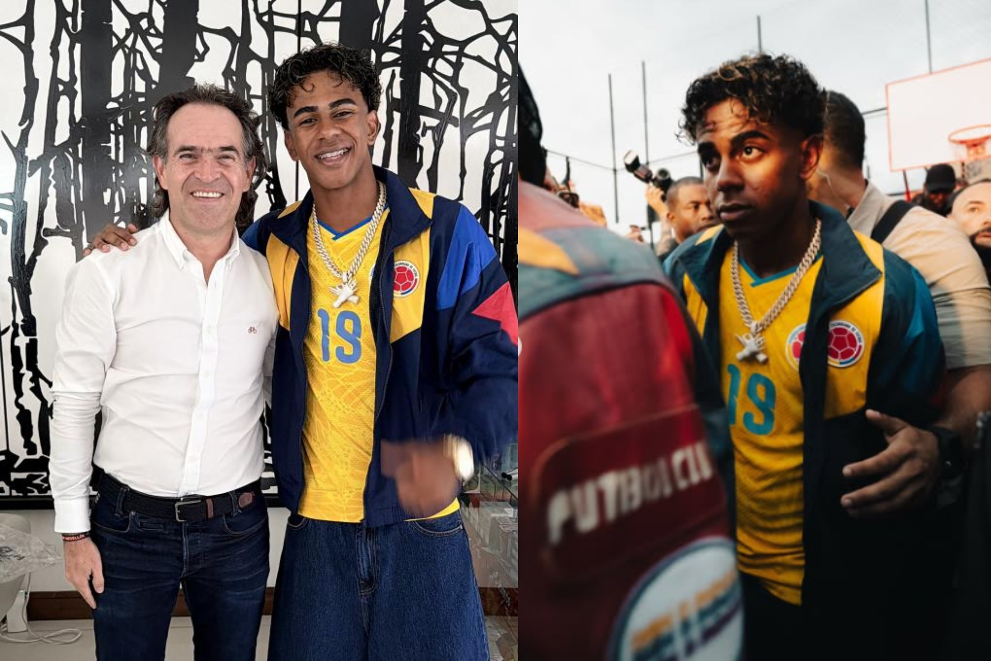 Lamine Yamal brings Colombia to a standstill in his meeting with Westcol and Ryan Castro | MARCA