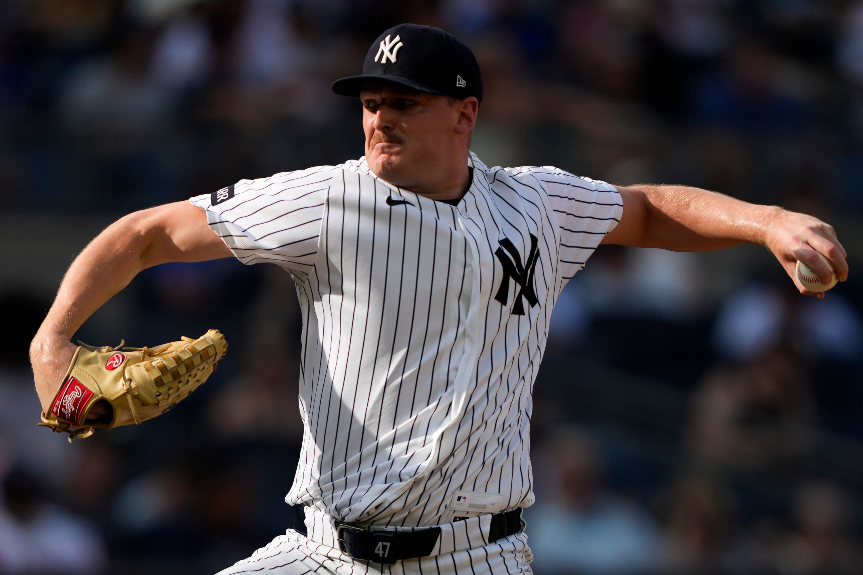 New York Yankees pitcher Brent Headrick. (AP Photo/Yuki Iwamura)