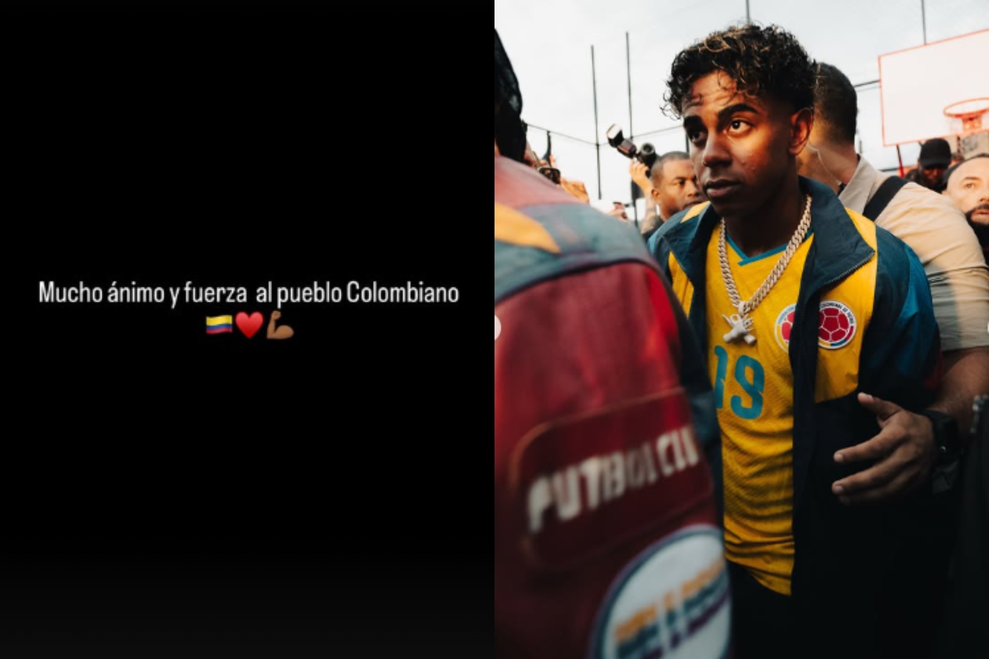 Lamine Yamal shared a touching message of support on his social media following the devastating earthquake that struck Colombia