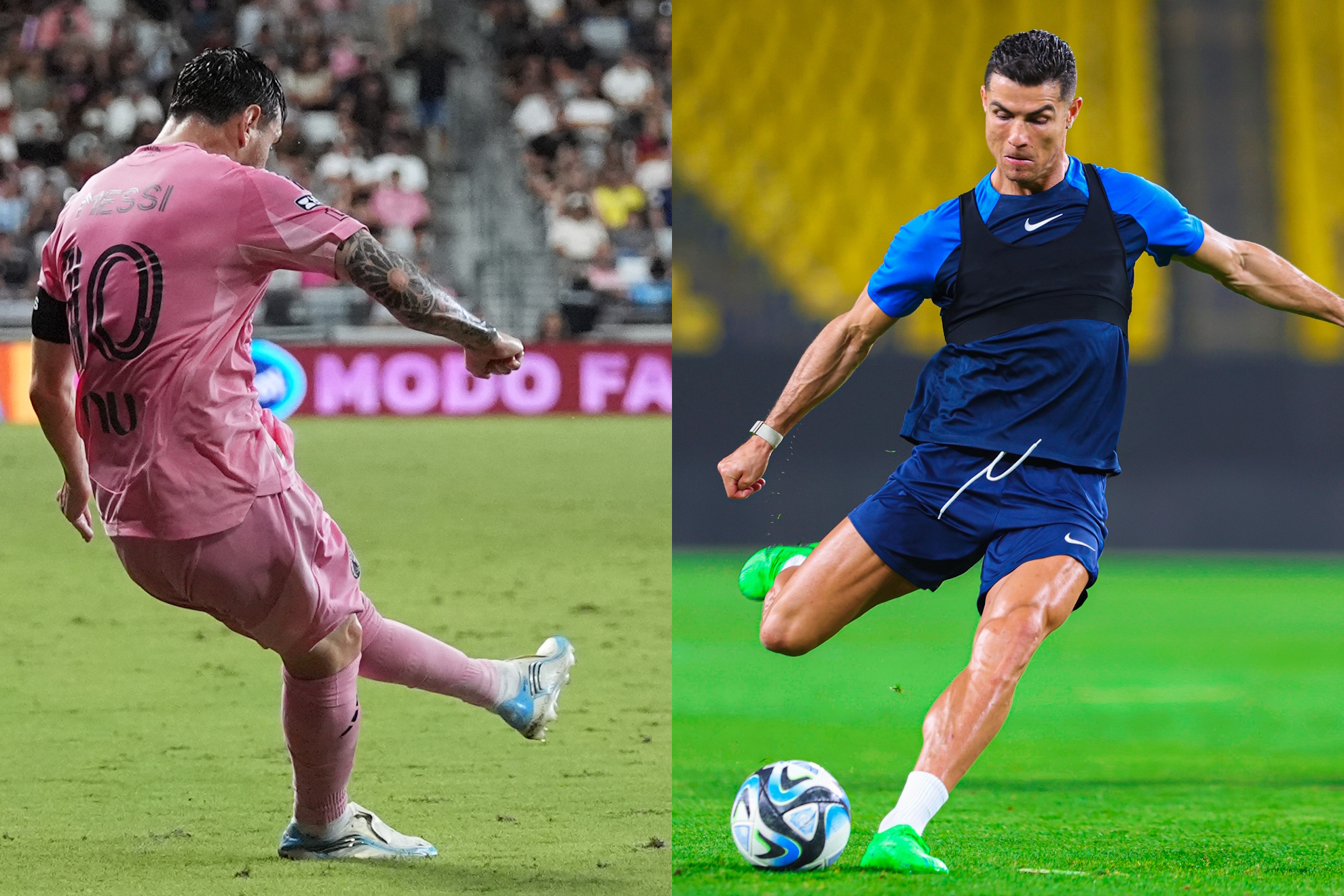 Lionel Messi and Cristiano Ronaldo