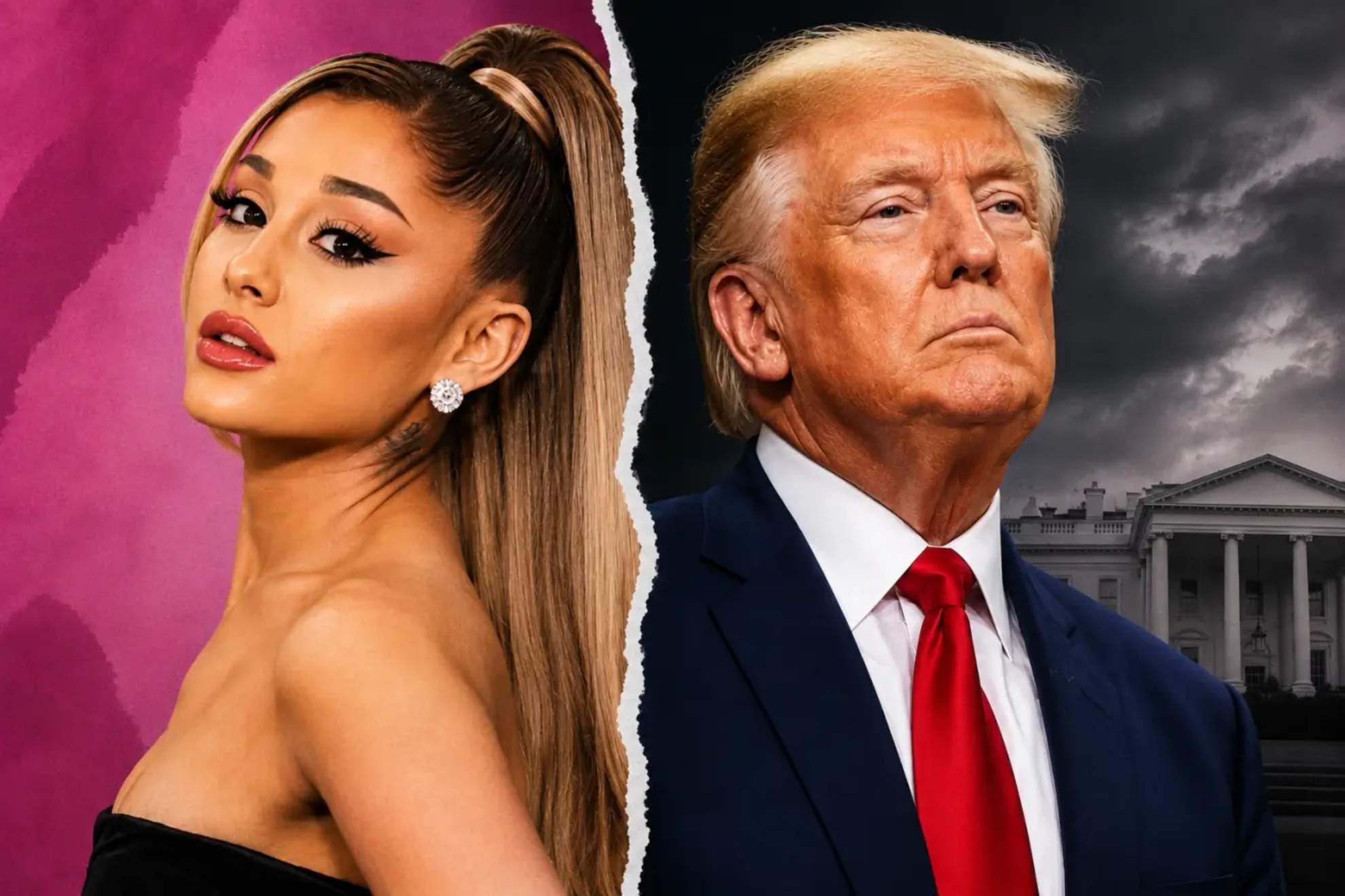 Ariana Grande and Donald Trump