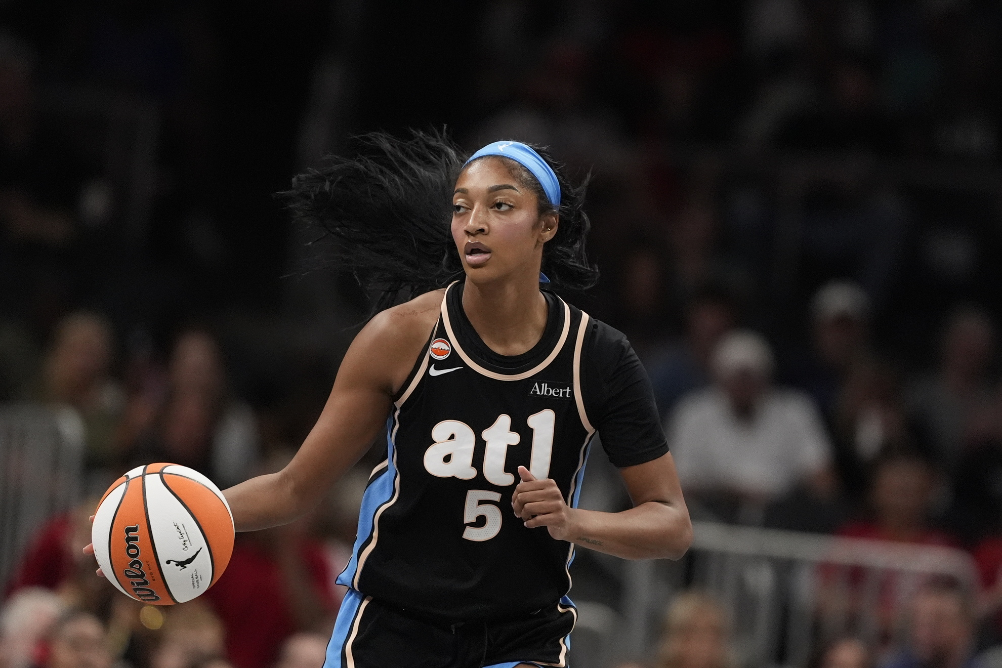 Atlanta Dream forward Angel Reese LAPRESSE