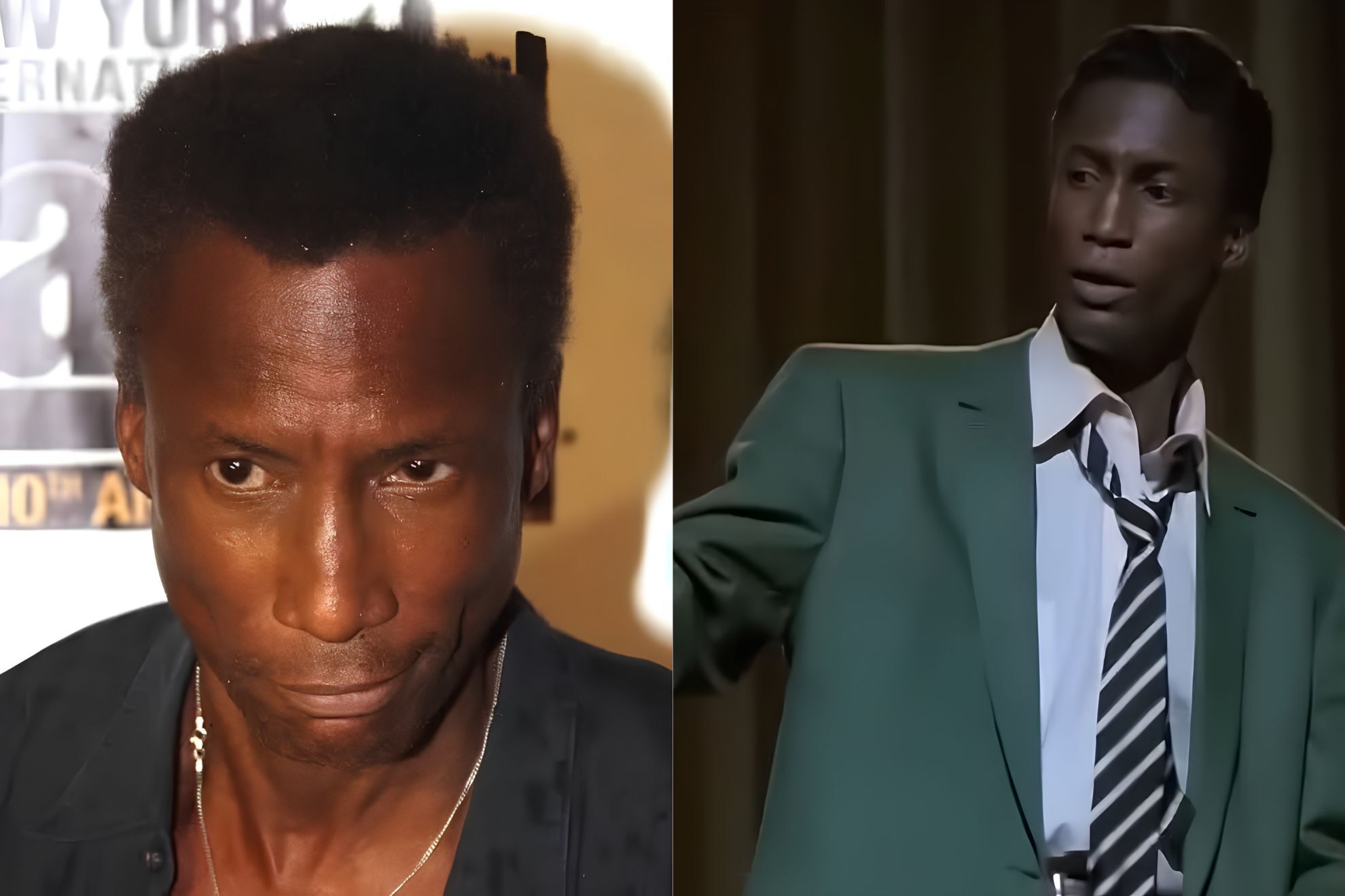 Michael Wright poses with a defiant look / Michael Wright as Eddie King Jr. in “The Five Heartbeats”