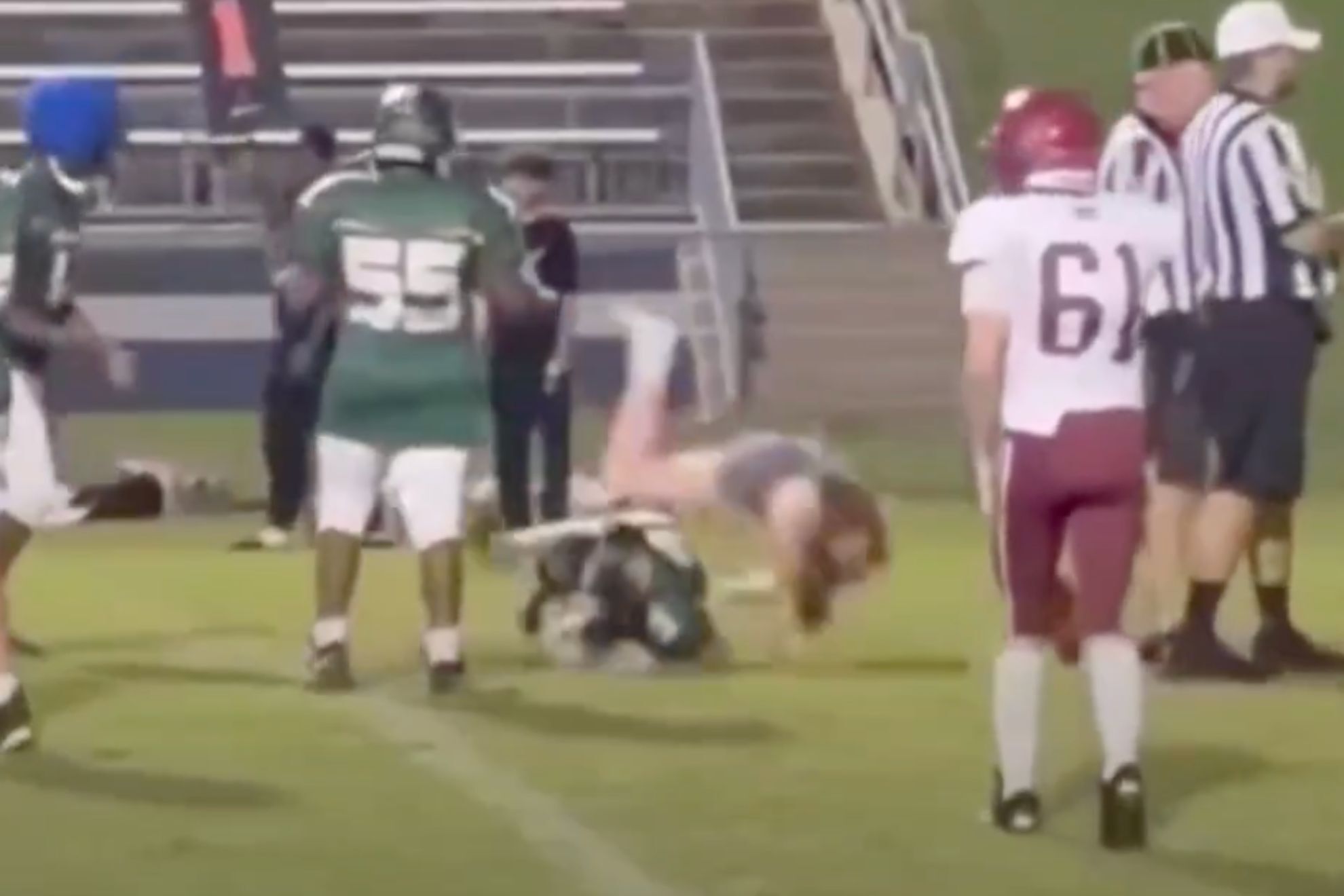 16-year-old girl who tackled middle school football player