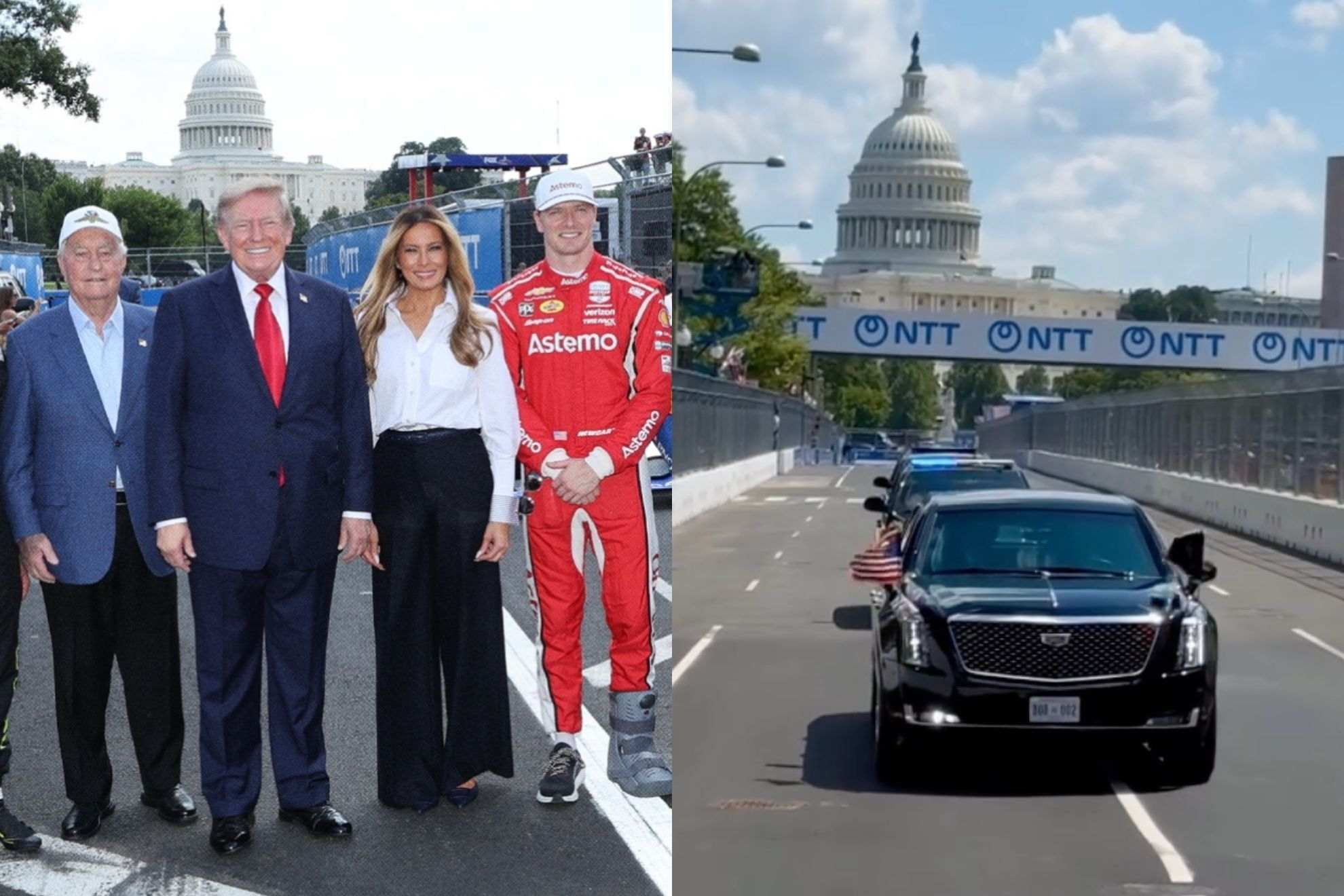 Trump and Melania take ‘Lap of Honor’ in The Beast before Freedom 250 Grand Prix Instagram