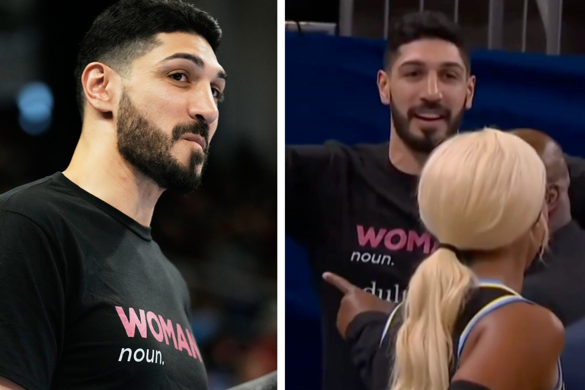 Enes Kanter during Indiana Fever vs Chicago Sky