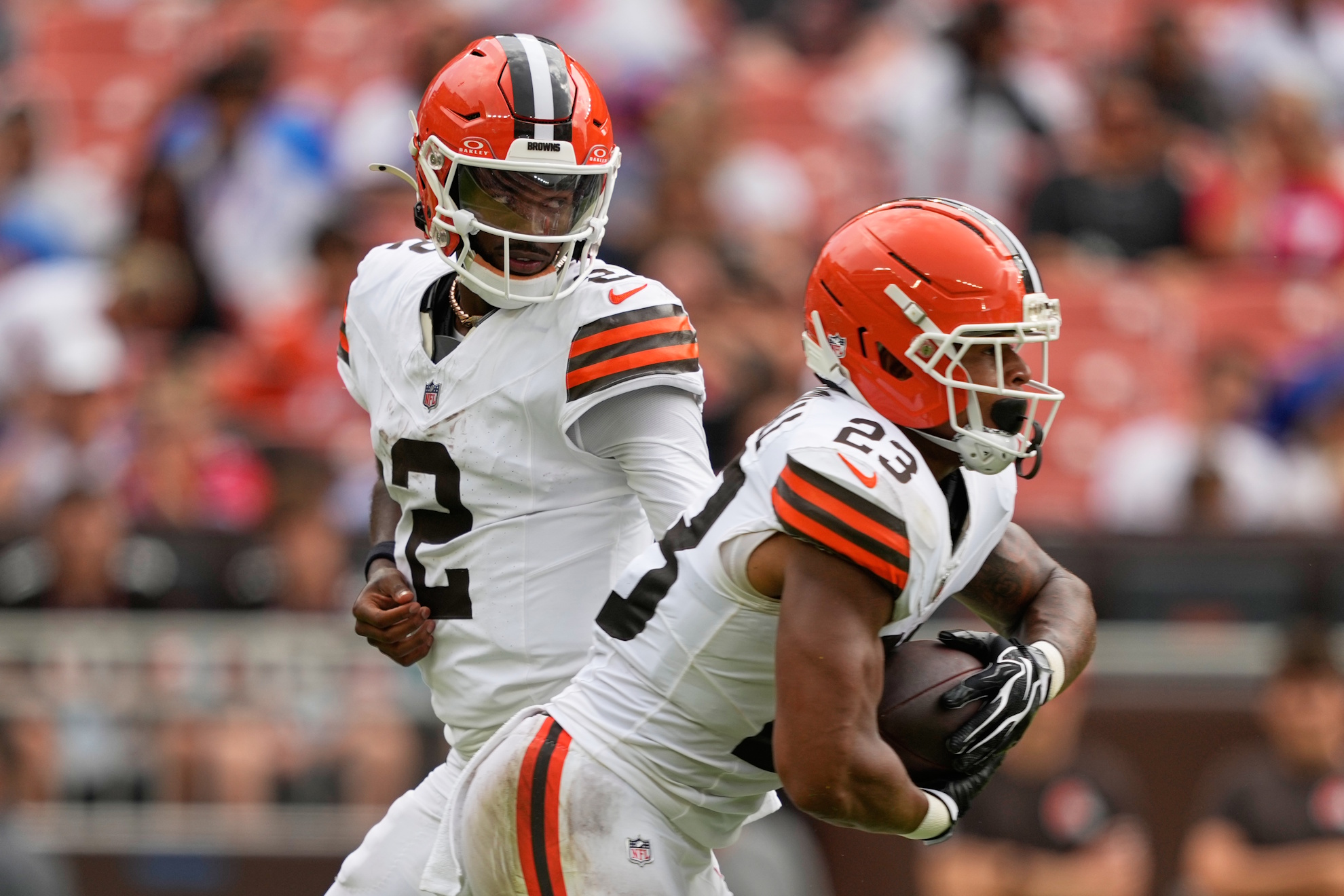 Cleveland Browns quarterback Shedeur Sanders (2). Carolyn Kaster