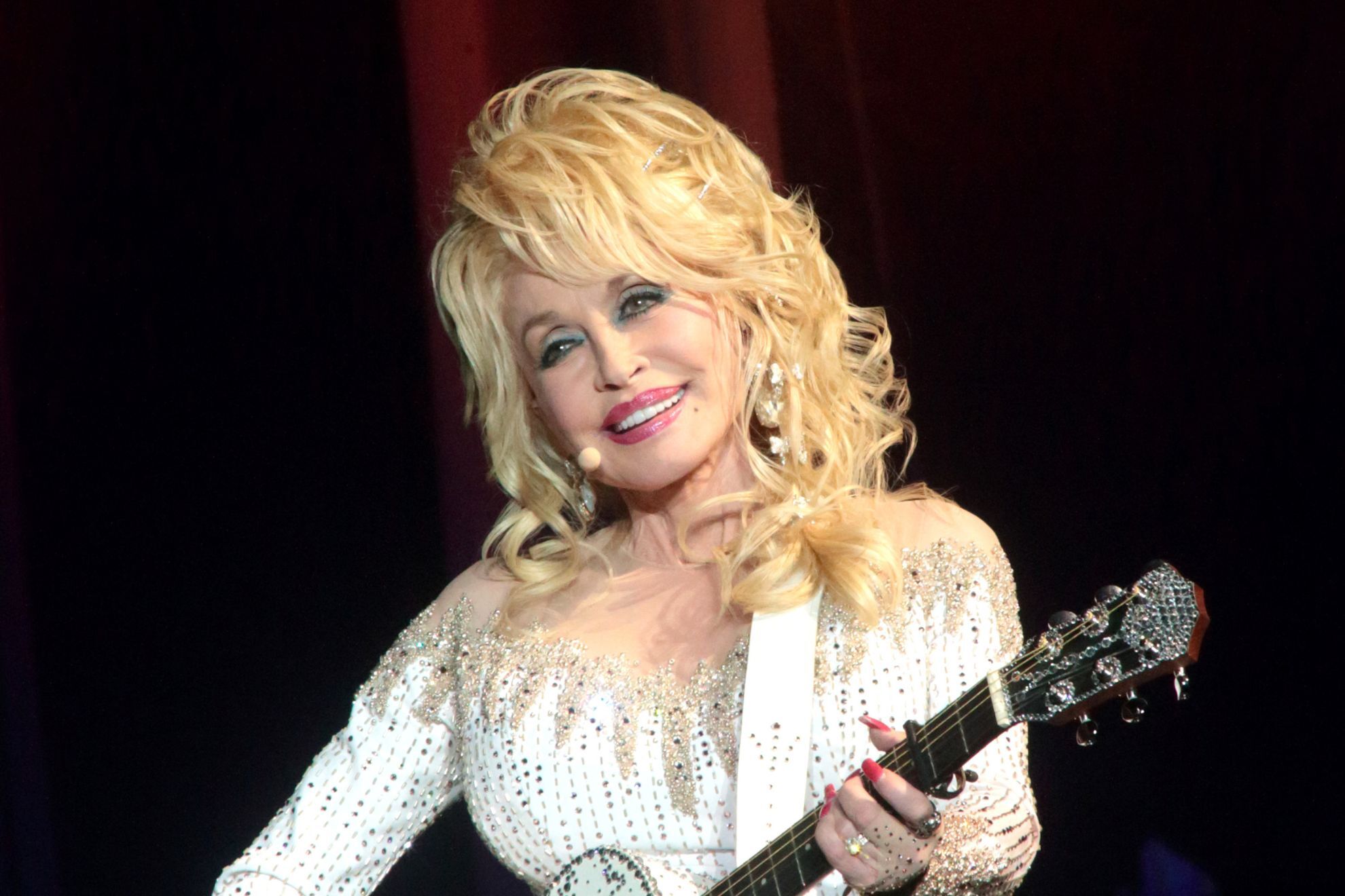 Dolly Parton performs during her "Pure & Simple Tour" on June 15, 2016, in Philadelphia.
