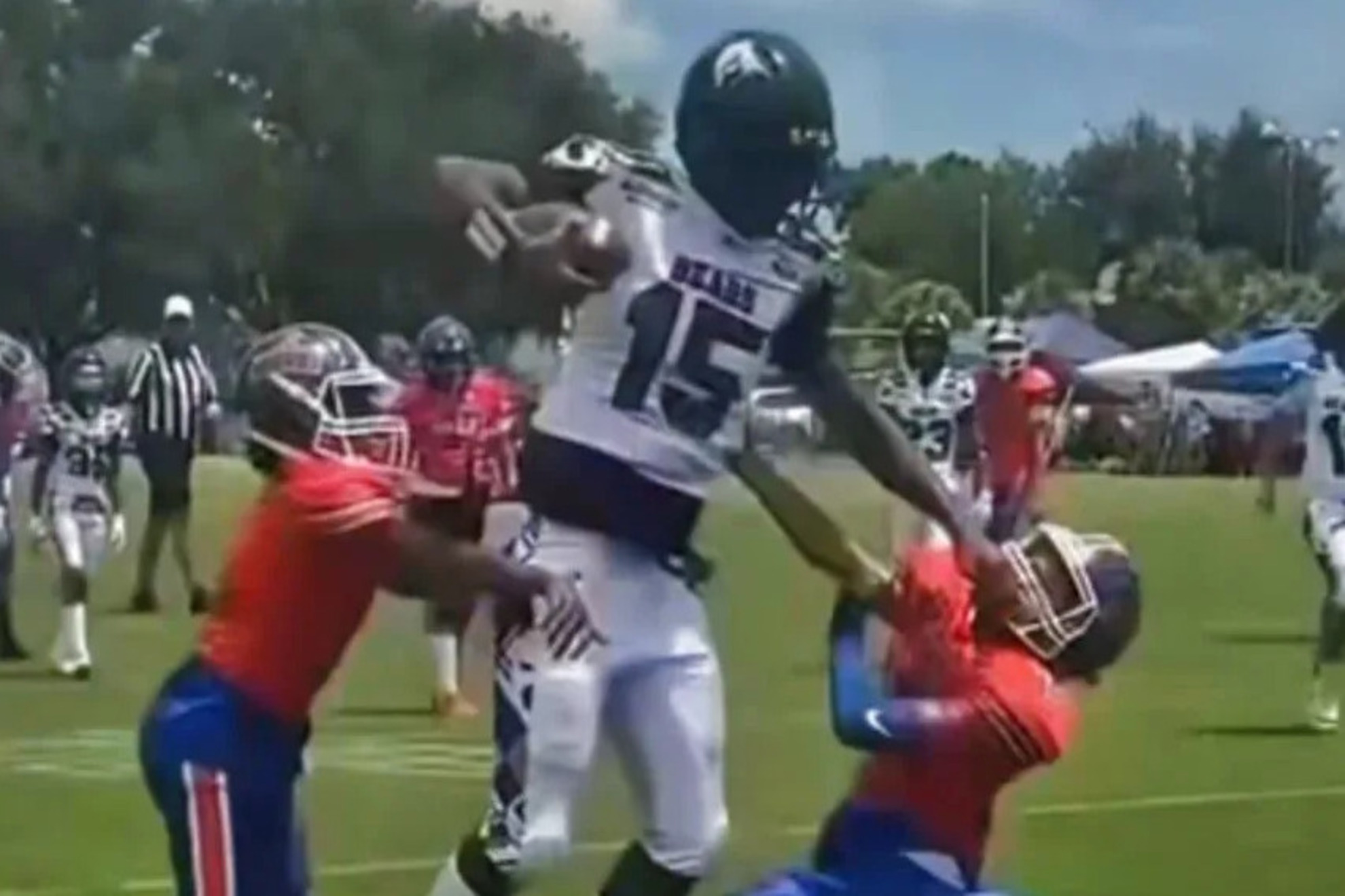 The 11-year-old football player turning heads Twitter
