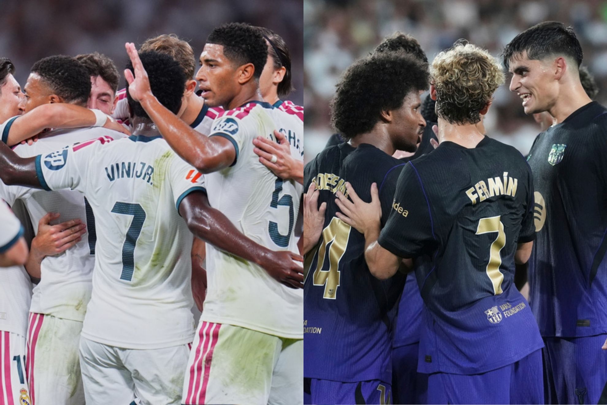 Real Madrid and Barcelona AP