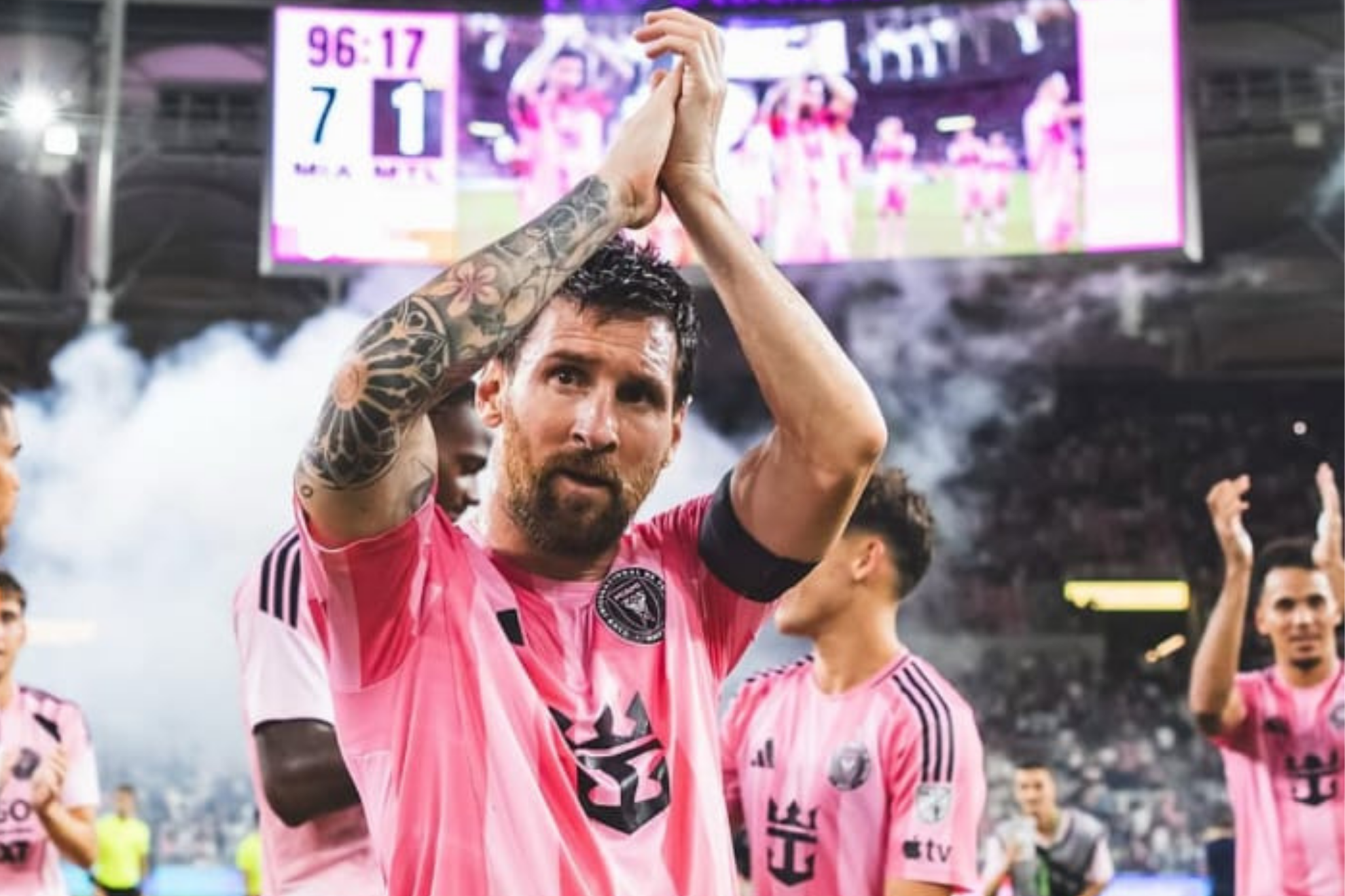 "The Flea" was the star of Inter Miami's 7-1 rout of CF Montréal instagram@intermiamicf