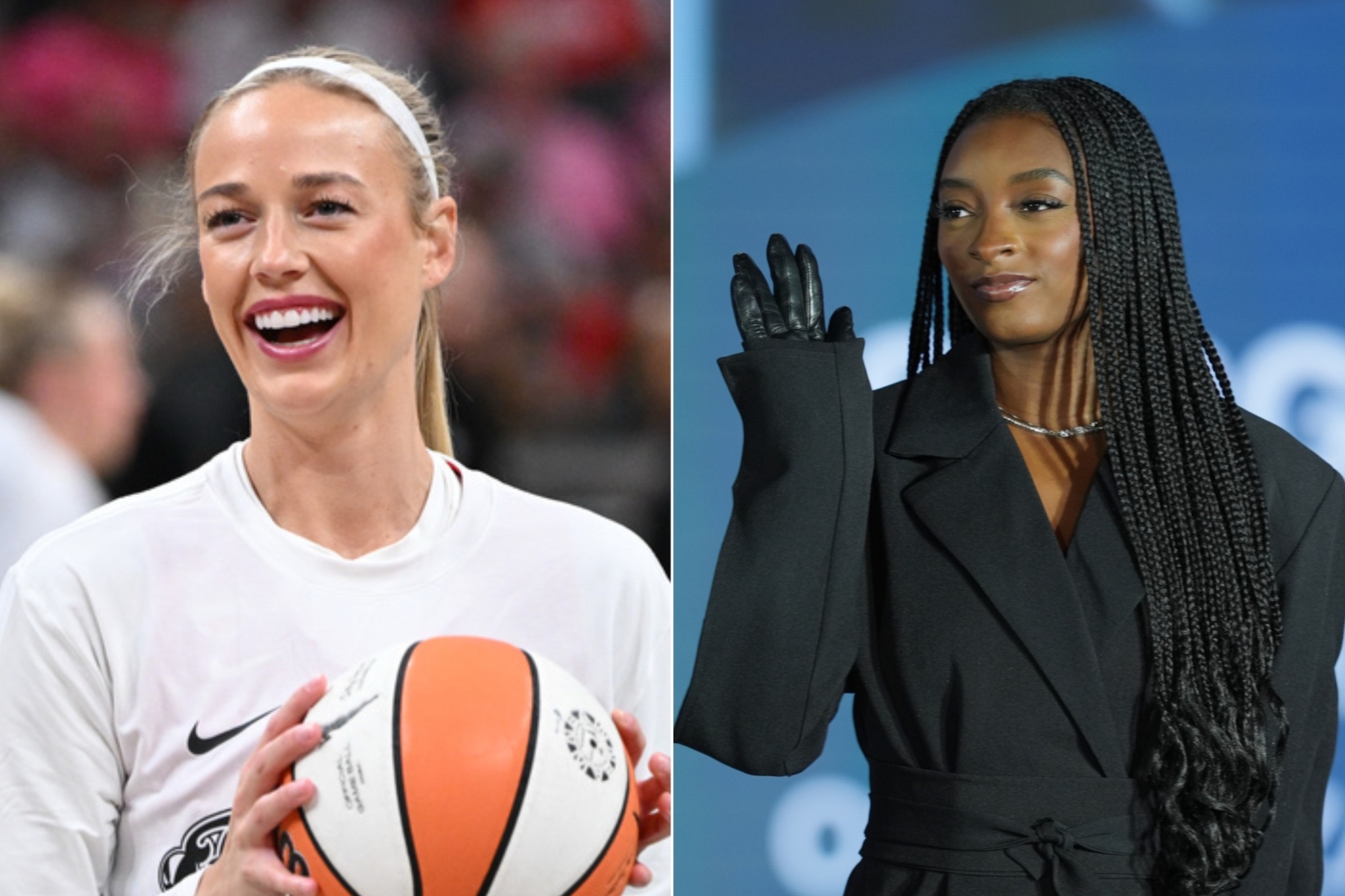 Sophie Cunninham and Simone Biles clearly don't see eye-to-eye. LAPRESSE