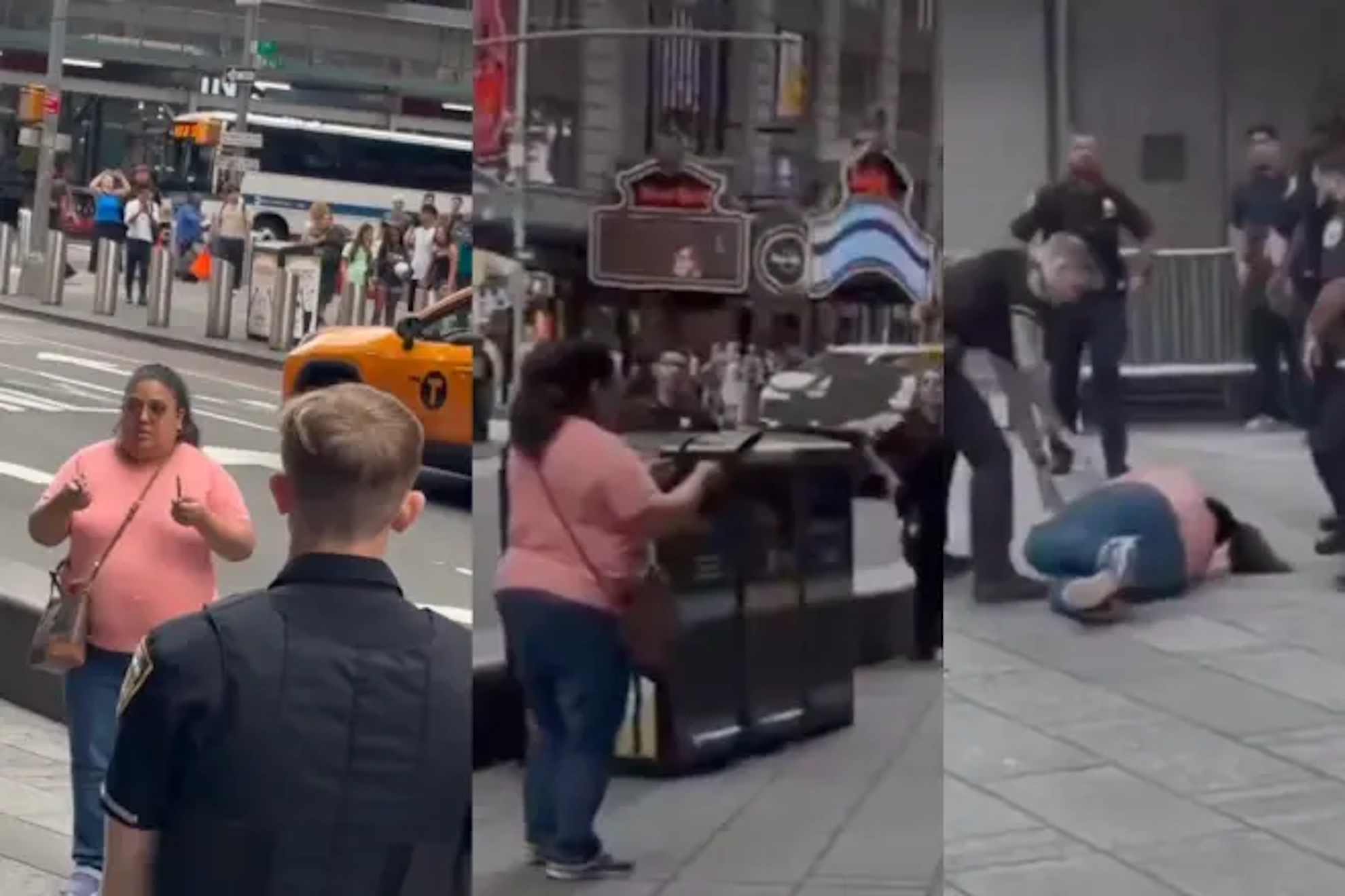 New York police shoot and kill woman who killed one person and injured another in Times Square.