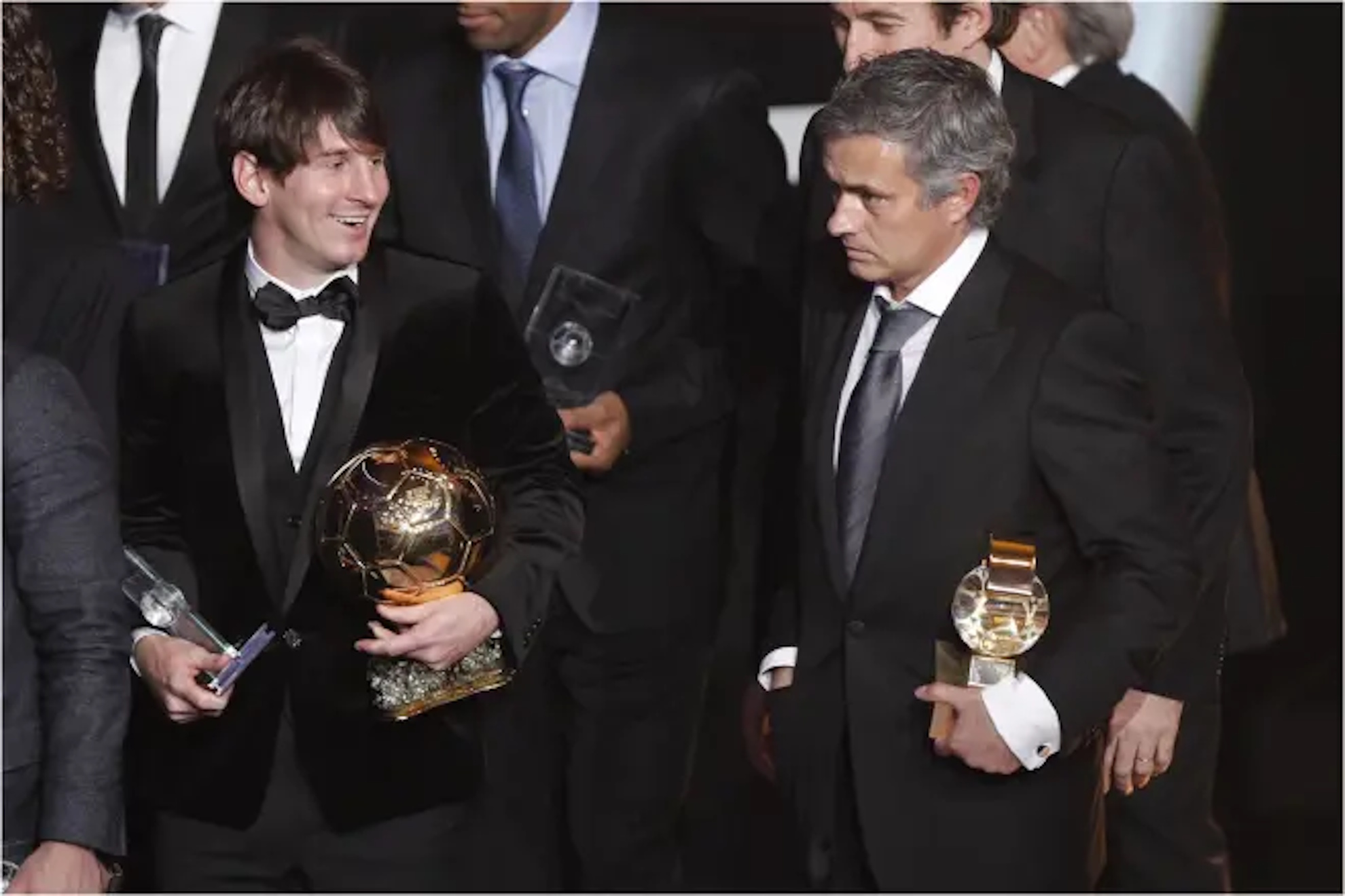 Messi and Mourinho.