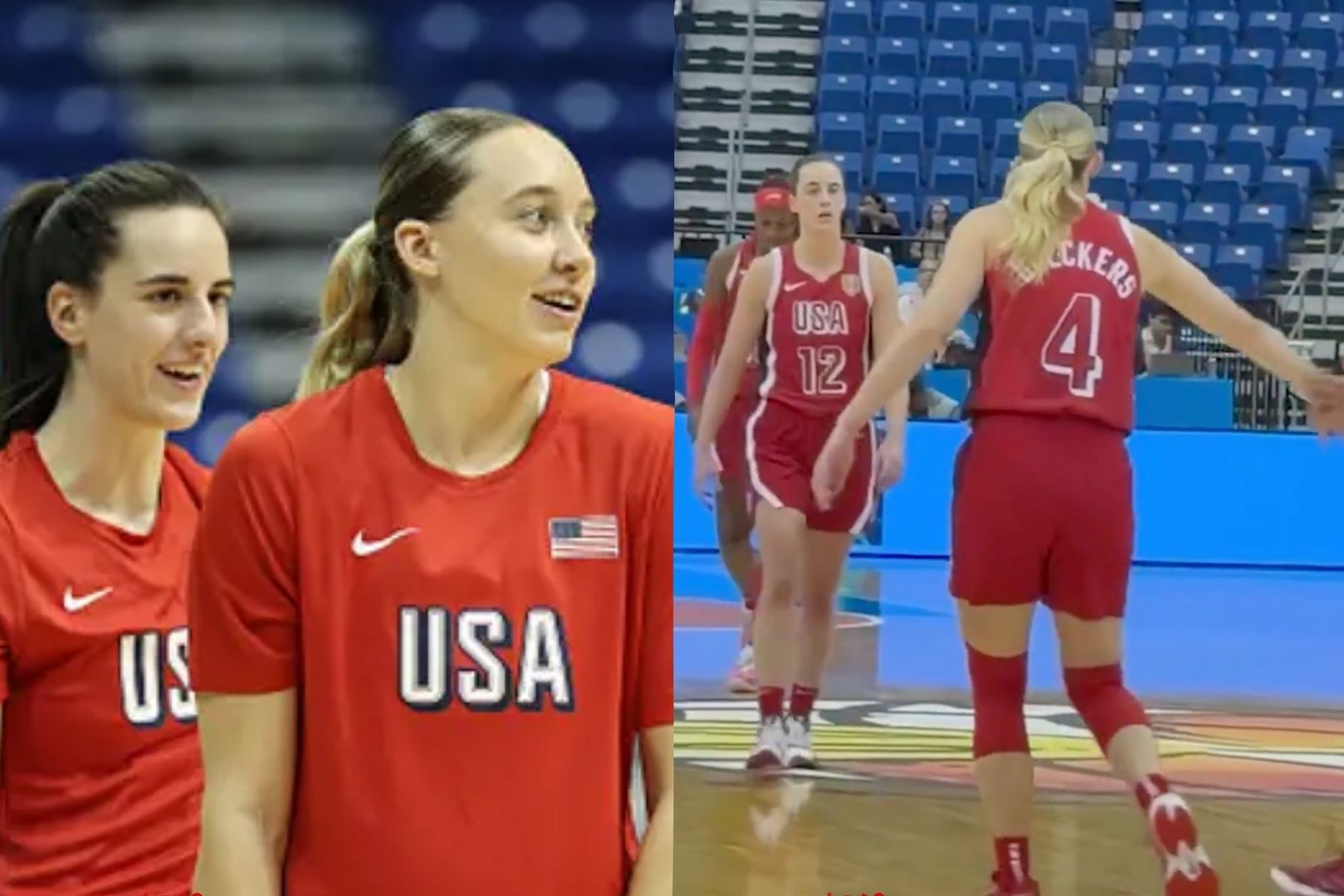 Caitlin Clark and Paige Bueckers gave fans an early glimpse of their Team USA chemistry when Clark connected with Bueckers on a full-court pass during practice in Berlin. After years of comparisons and rivalry talk, two of the WNBA’s brightest young stars will now make their FIBA Women’s Basketball World Cup debuts together for the United States.