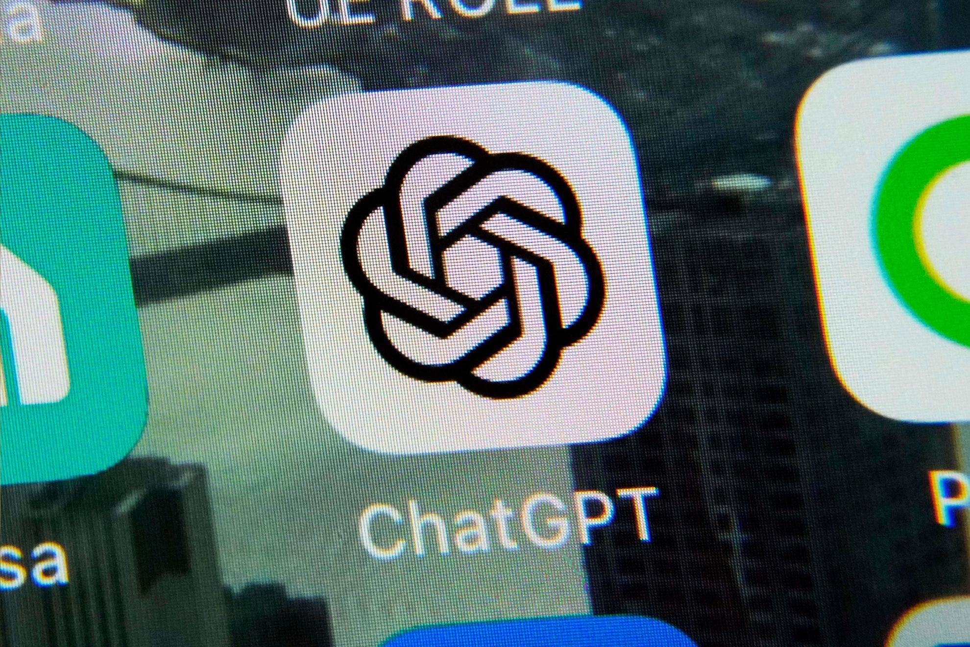The ChatGPT app is displayed on an iPhone in New York
