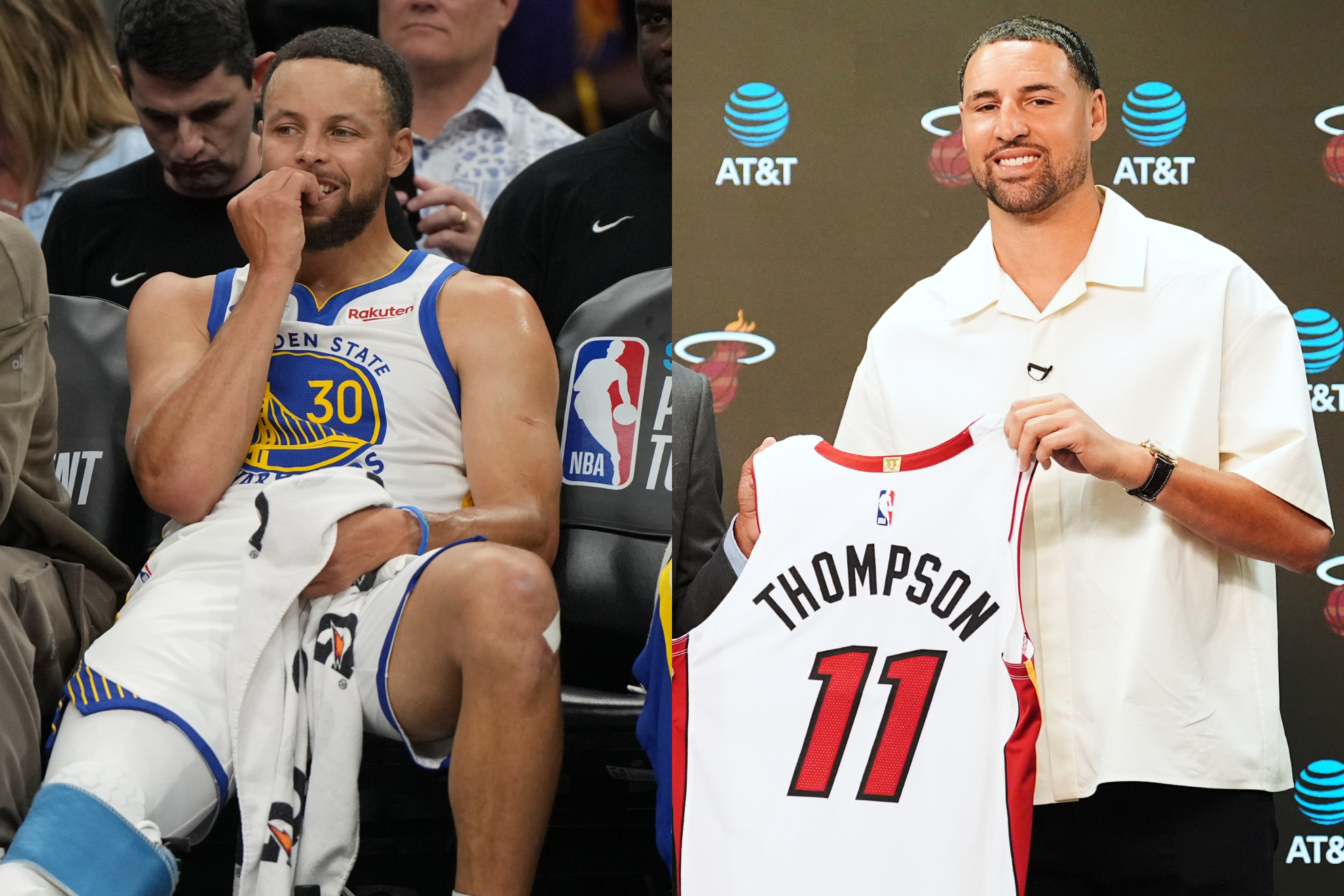 Stephen Curry (left) and Klay Thompson (right) could put together a friendly competition during the 2026-27 NBA season.