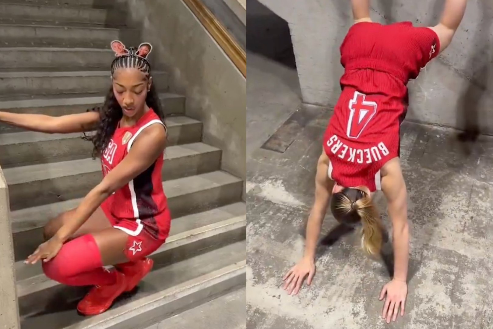 Team USA may be preparing for the FIBA Women’s Basketball World Cup, but Angel Reese and several of her teammates still found time to have some fun before the competition begins.Wearing their USA jerseys, the players took turns dancing and twerking for the camera. Everything appeared to be going smoothly until Paige Bueckers decided to join in and turned the video into pure comedy.
