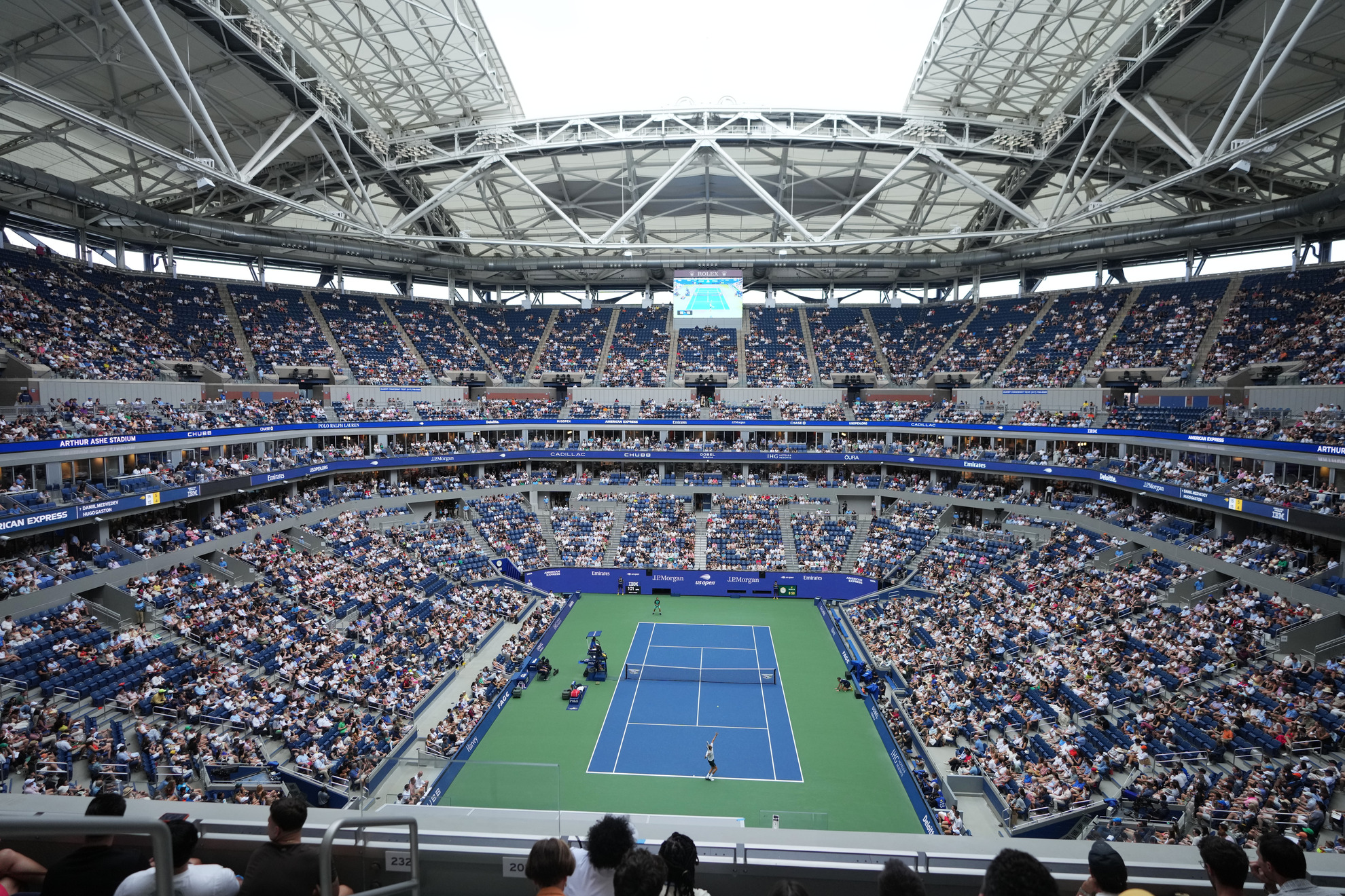 Arthur Ashe Stadium during the 2026 U.S. Open tennis tournament. LAPRESSE