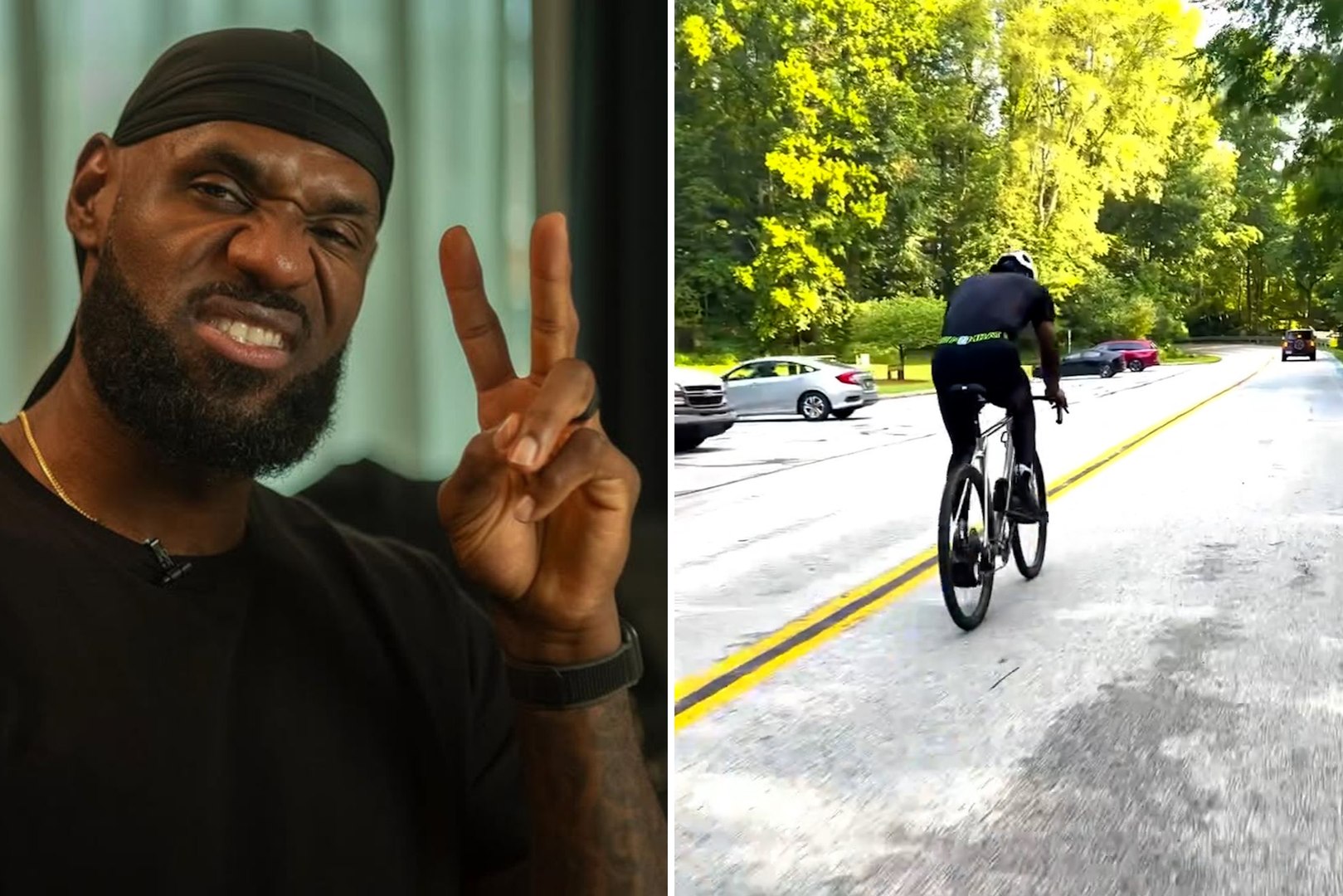 LeBron James is adding cycling to his offseason activities with a one-of-a-kind Canyon Grizl CF gravel bike built specifically for the 6-foot-9 NBA star. The custom bike features larger 32-inch wheels, added structural support, custom thru-axles and a custom seat clamp to accommodate his size and the demands of rough terrain. While the collaboration is new, cycling is not unfamiliar to James, who grew up riding bikes around Akron, Ohio, including to basketball practice, and whose LRMR Ventures group took an equity stake in Canyon in 2022.