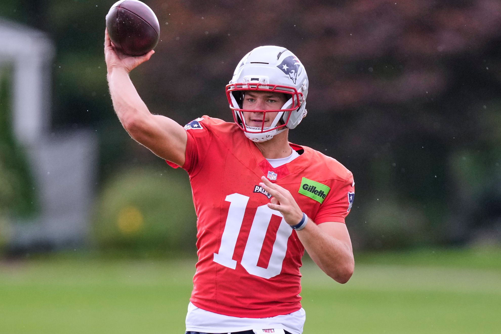 New England Patriots quarterback Drake Maye (AP Photo/Charles Krupa) Charles Krupa