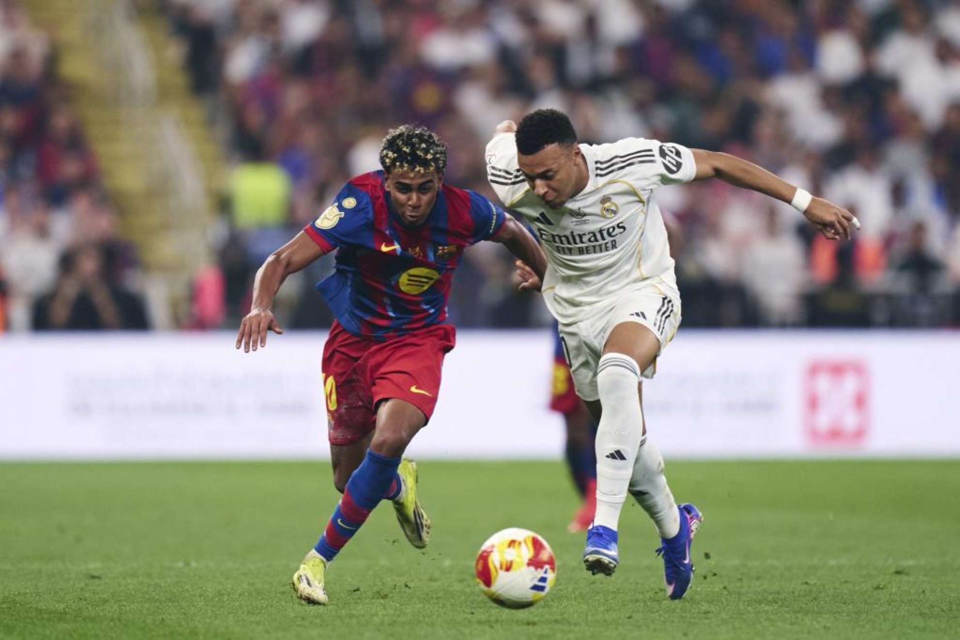 Lamine Yamal and Mbappe