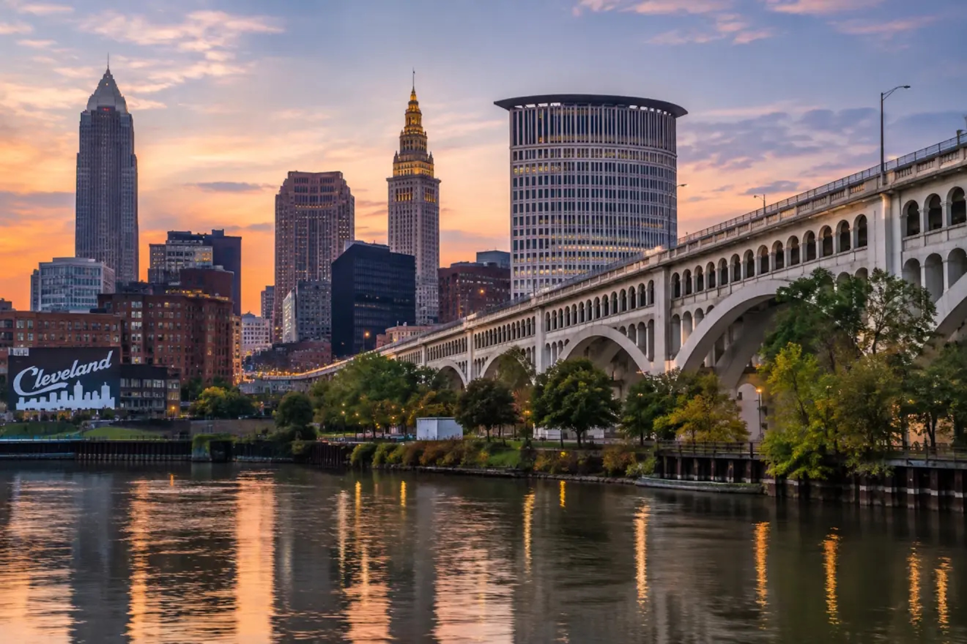 Cleveland bridge. Image created with AI