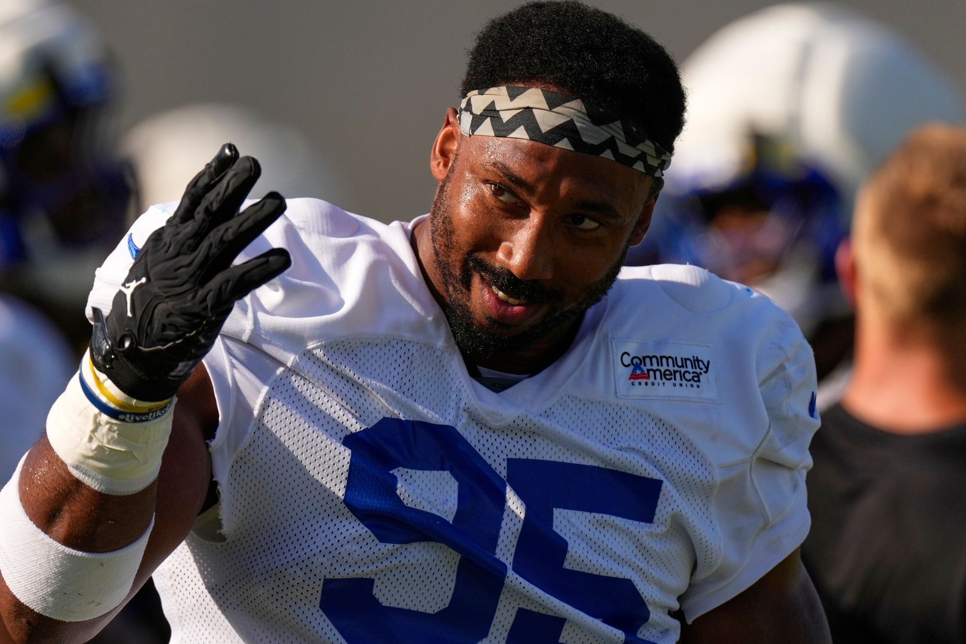 Los Angeles Rams defensive end Myles Garrett