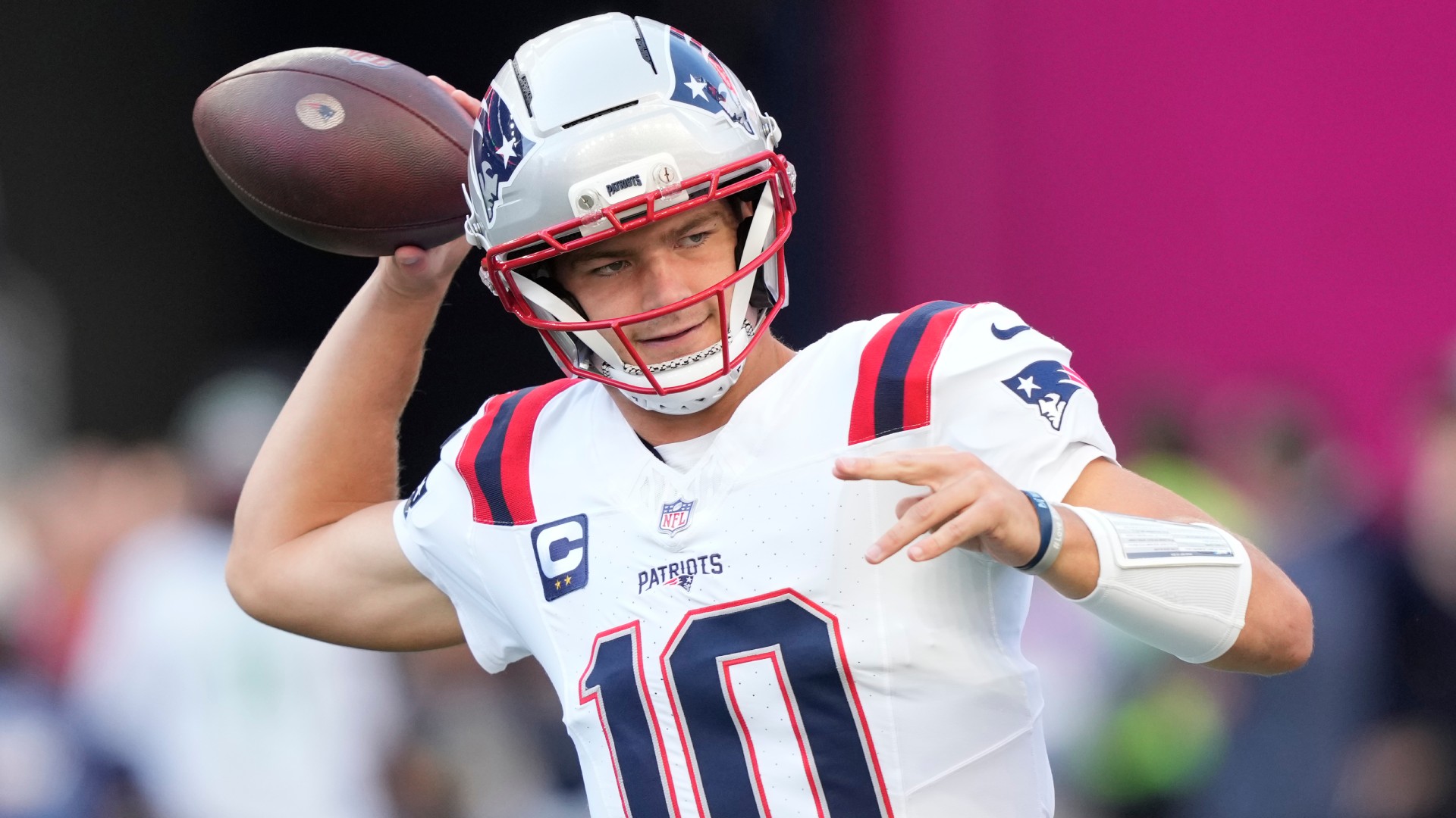 Drake Maye of the New England Patriots Stephen Brashear