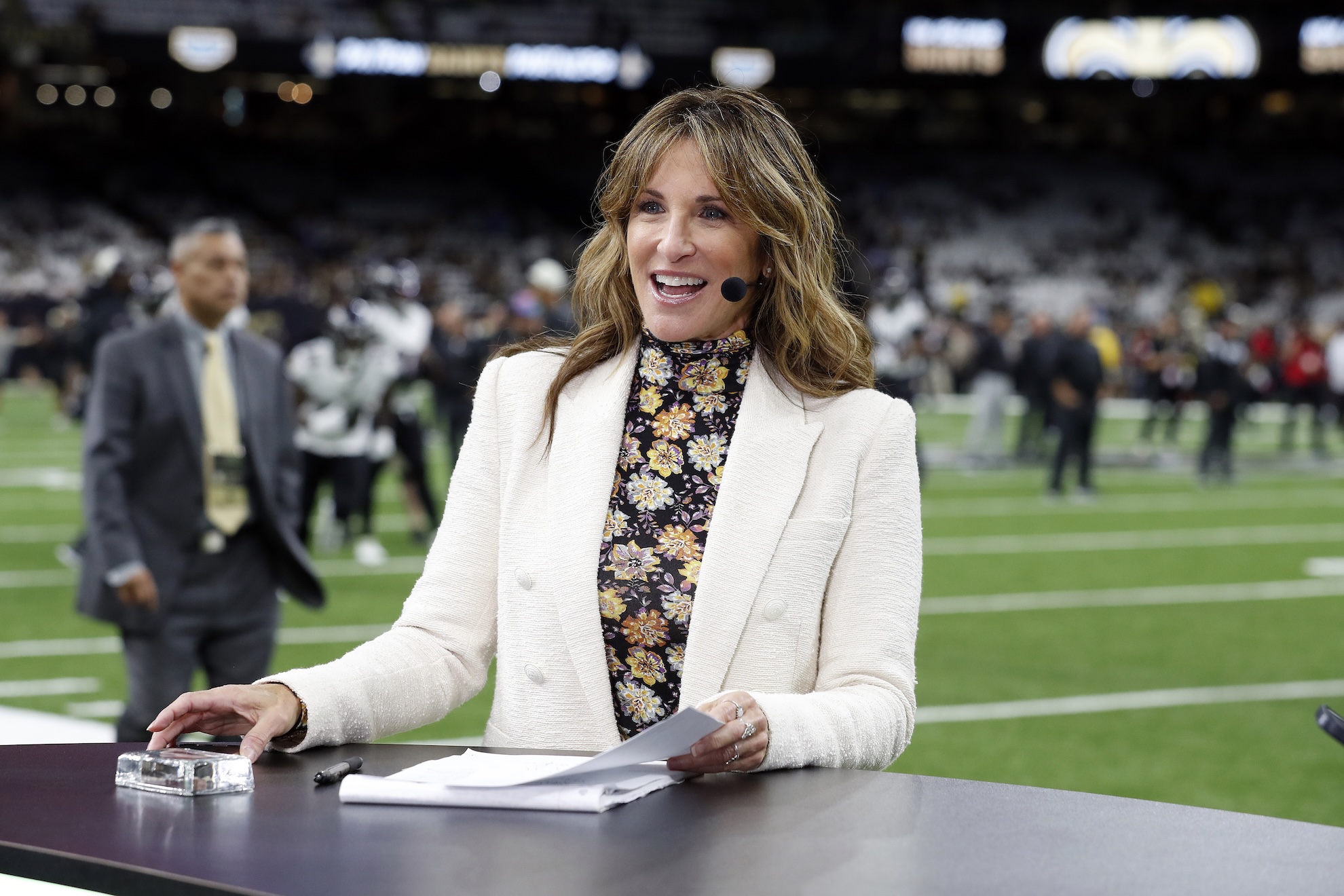 Former ESPN Monday Night Football commentator Suzy Kolber in 2023 LaPresse