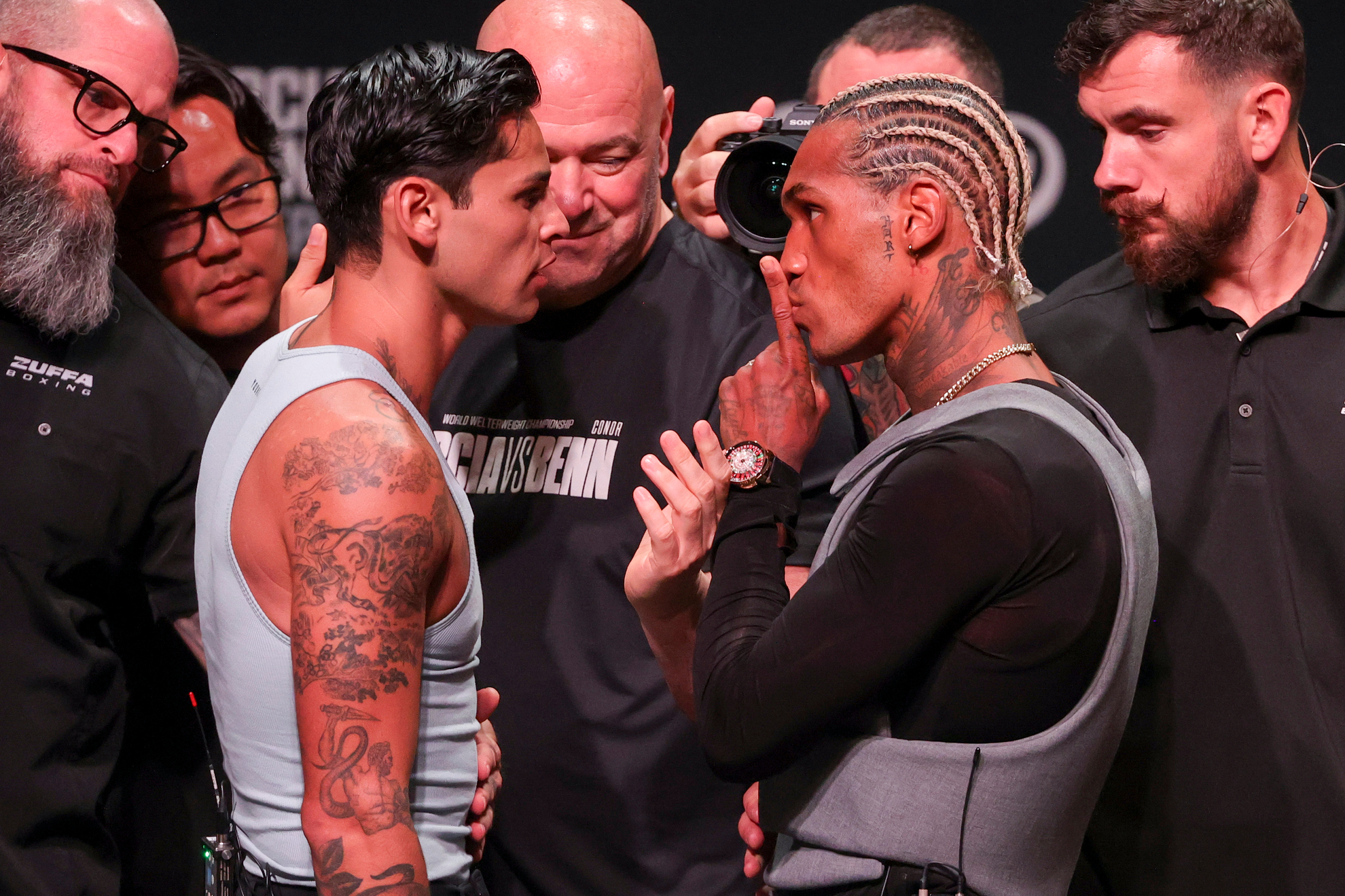 Ryan Garcia and Conor Benn face off LAPRESSE