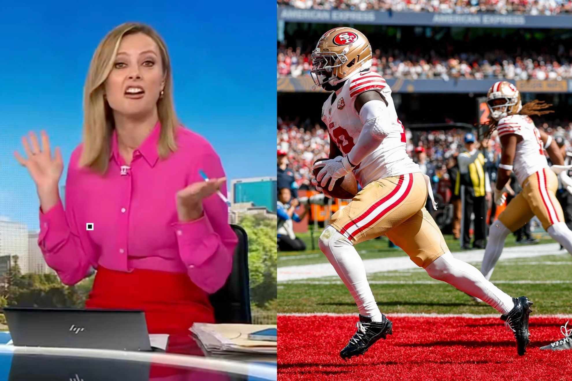 News anchor’s on-air San Francisco 49ers mistake left co-host fighting for air Facebook